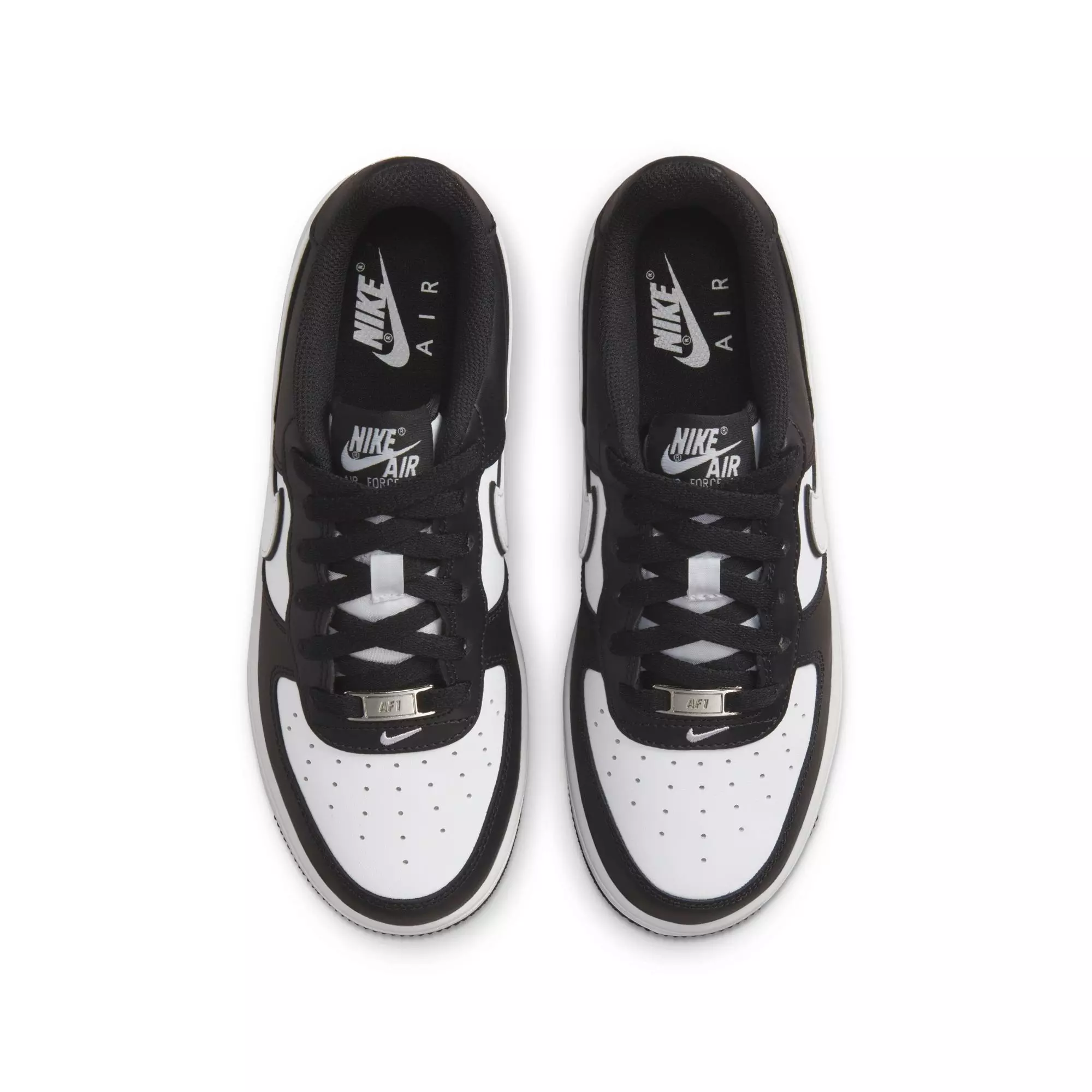 Nike Air Force 1 LV8 2 "Black/White" Grade School Kids' Shoe - BLACK/WHITE