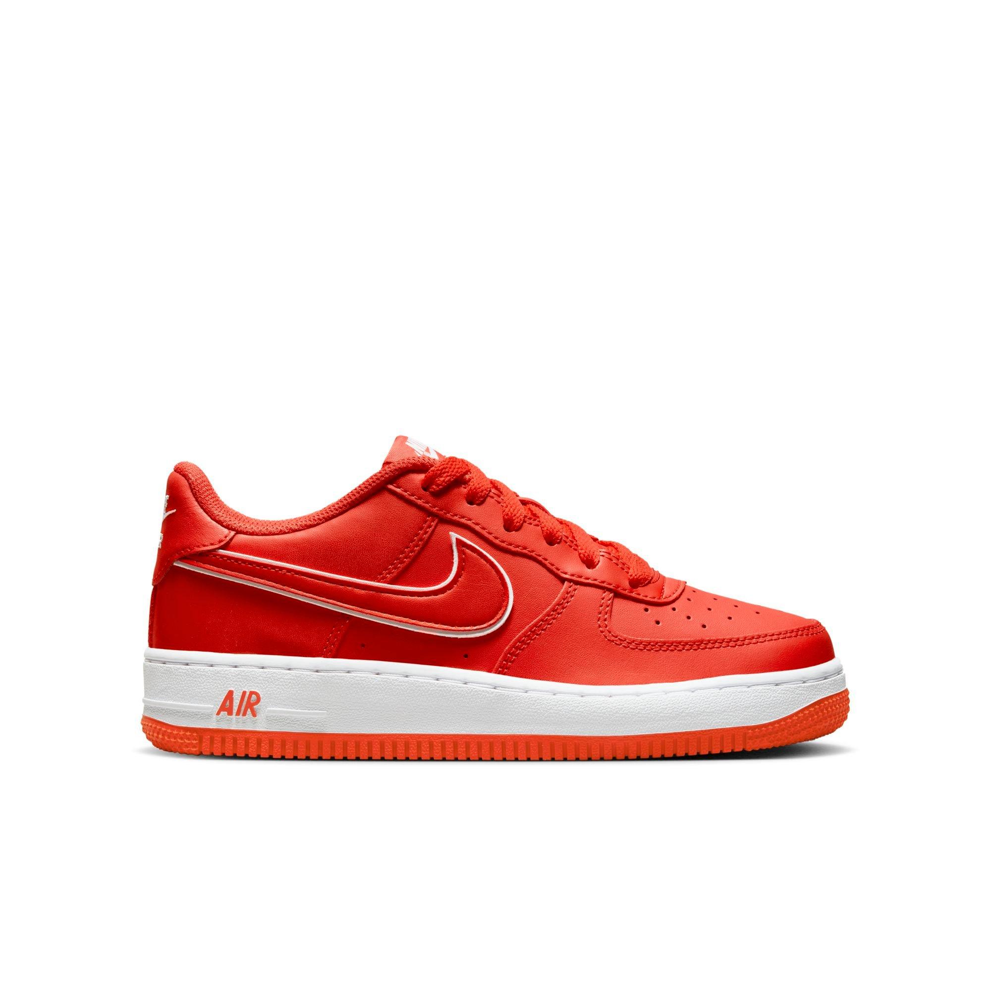 nike air force 1 red and white