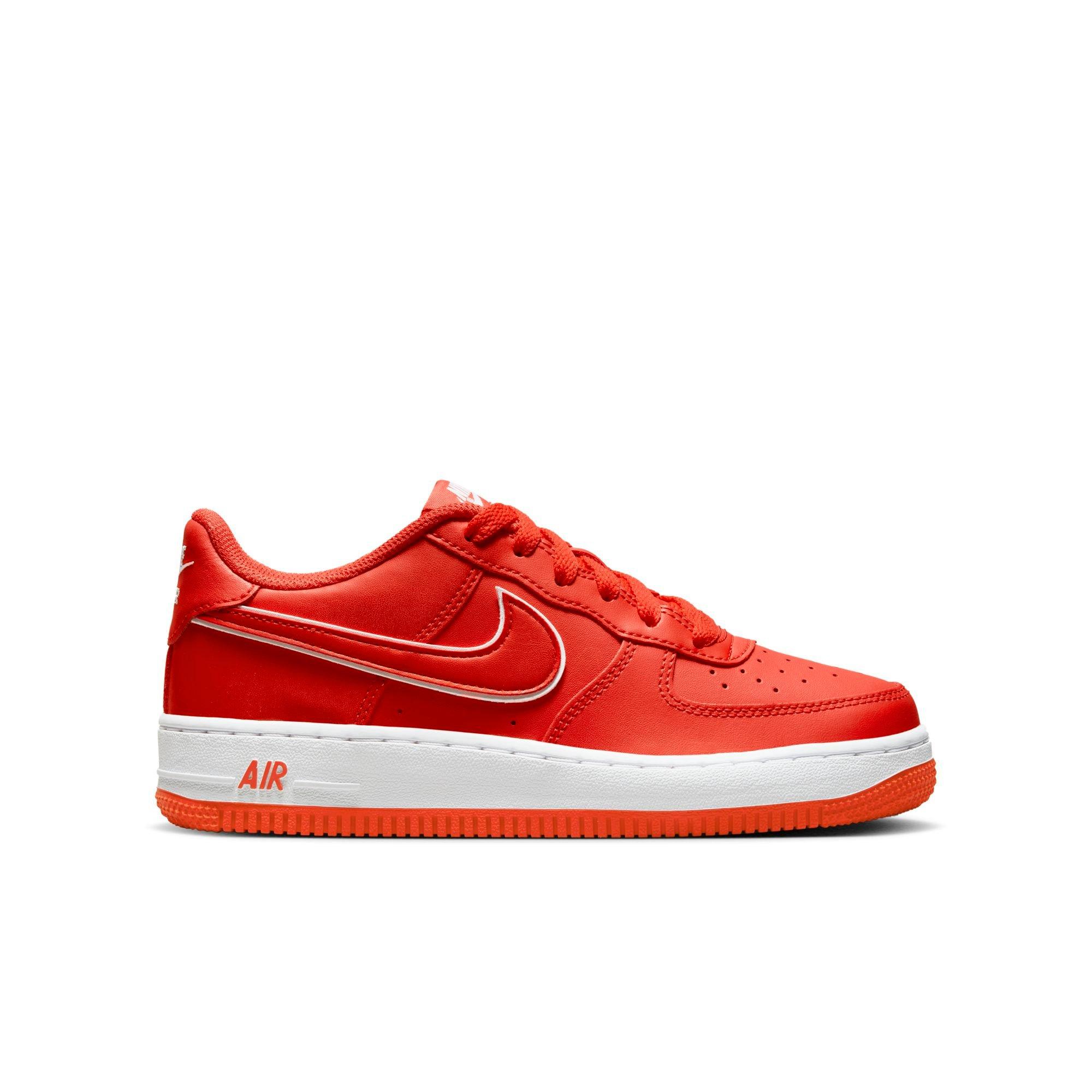 Nike Pre-School Force 1 Low White/White-Picante Red