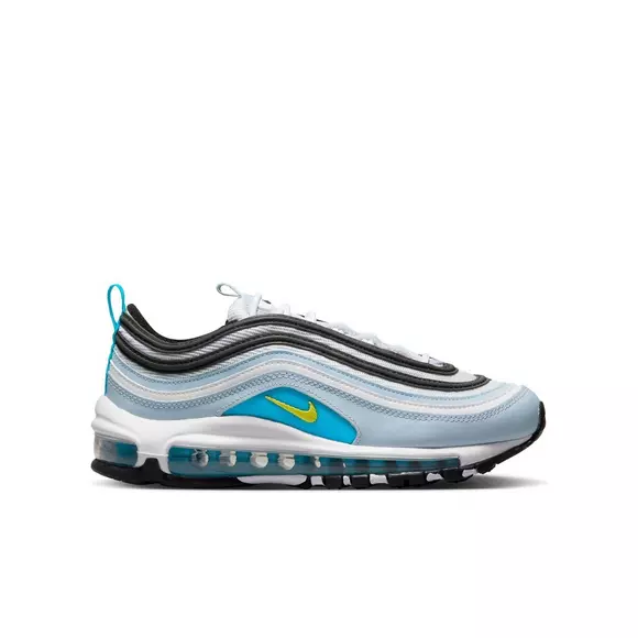deed het Bevestigen Transparant Nike Air Max 97 "Blue Whisper/Opti Yellow/White" Grade School Boys' Shoe