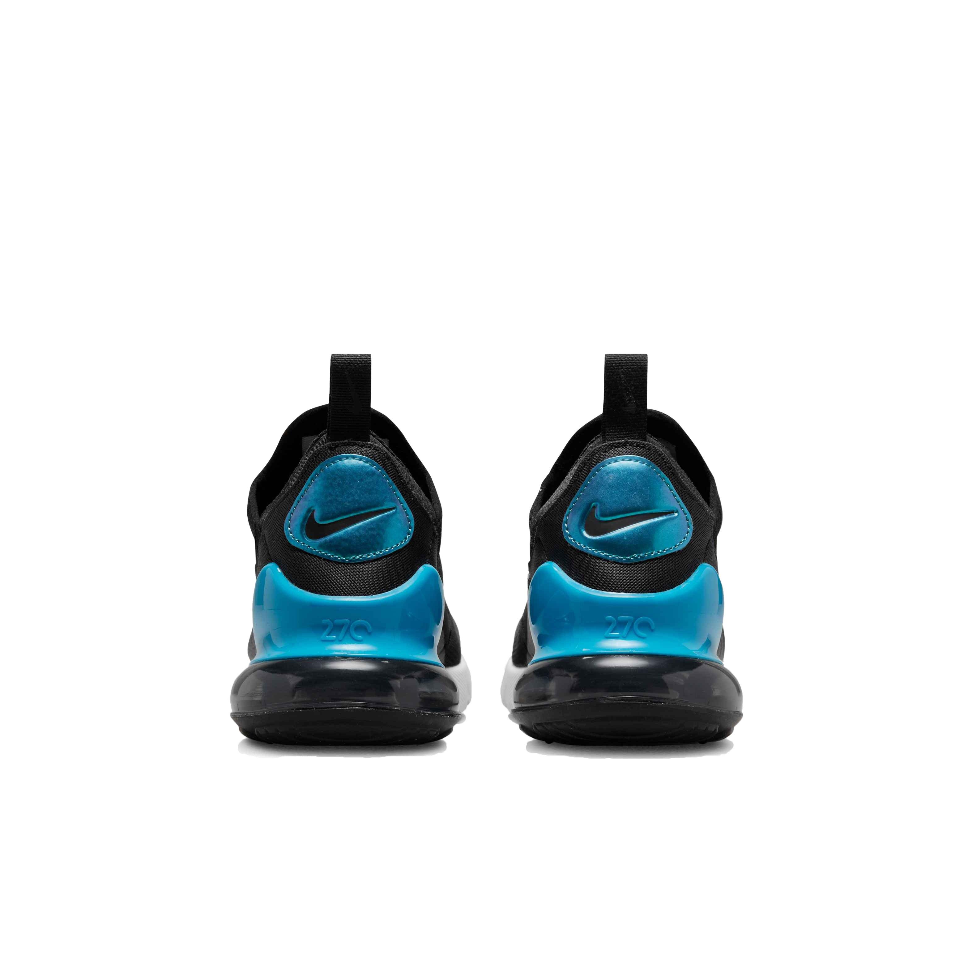 Nike Boys Air Max 270 - Shoes Black/Blue Lightning/White Size 07.0