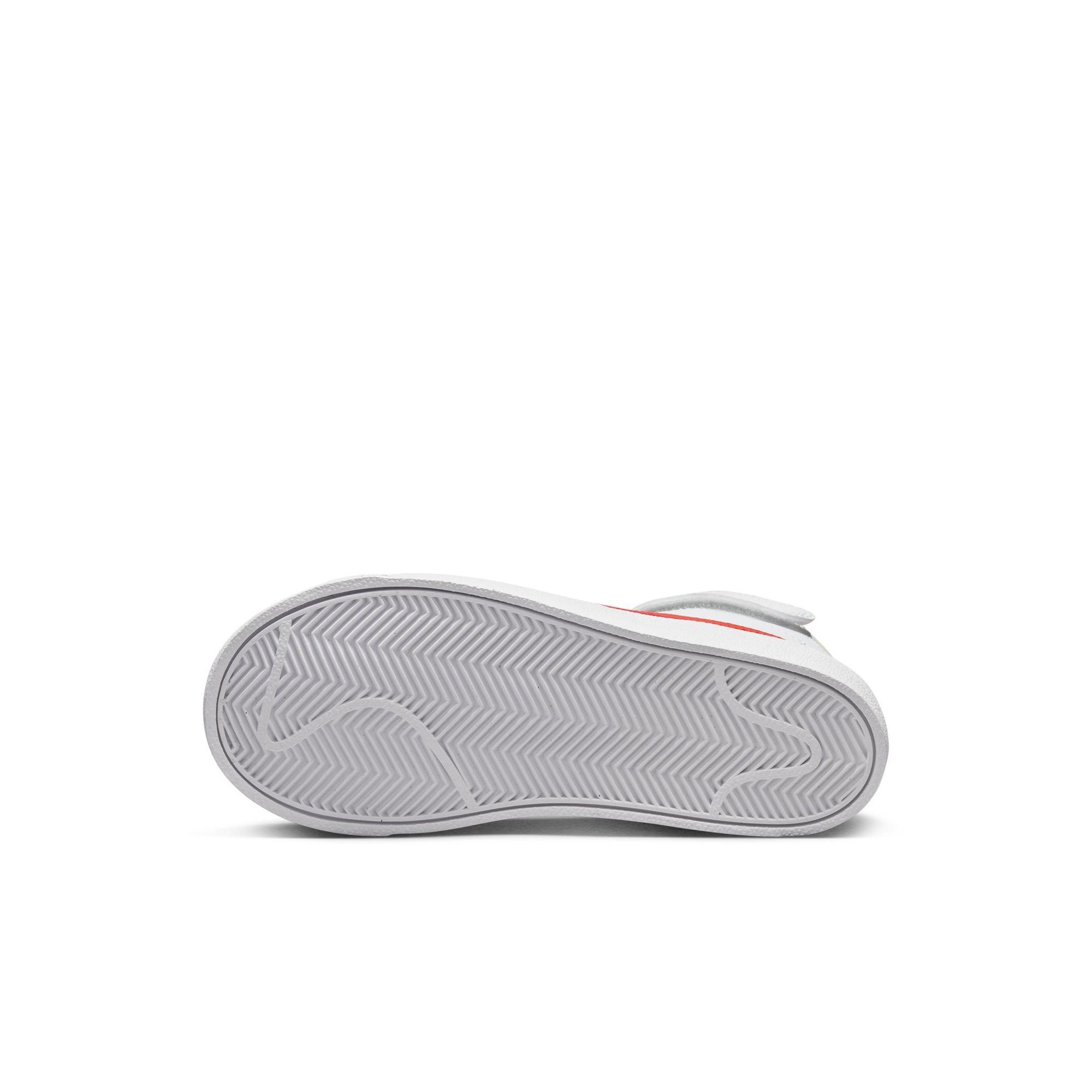 Nike Blazer Mid '77 "White/Picante Red/Coconut Milk" Preschool Boys' Shoe - WHITE/RED Thumbnail View 11