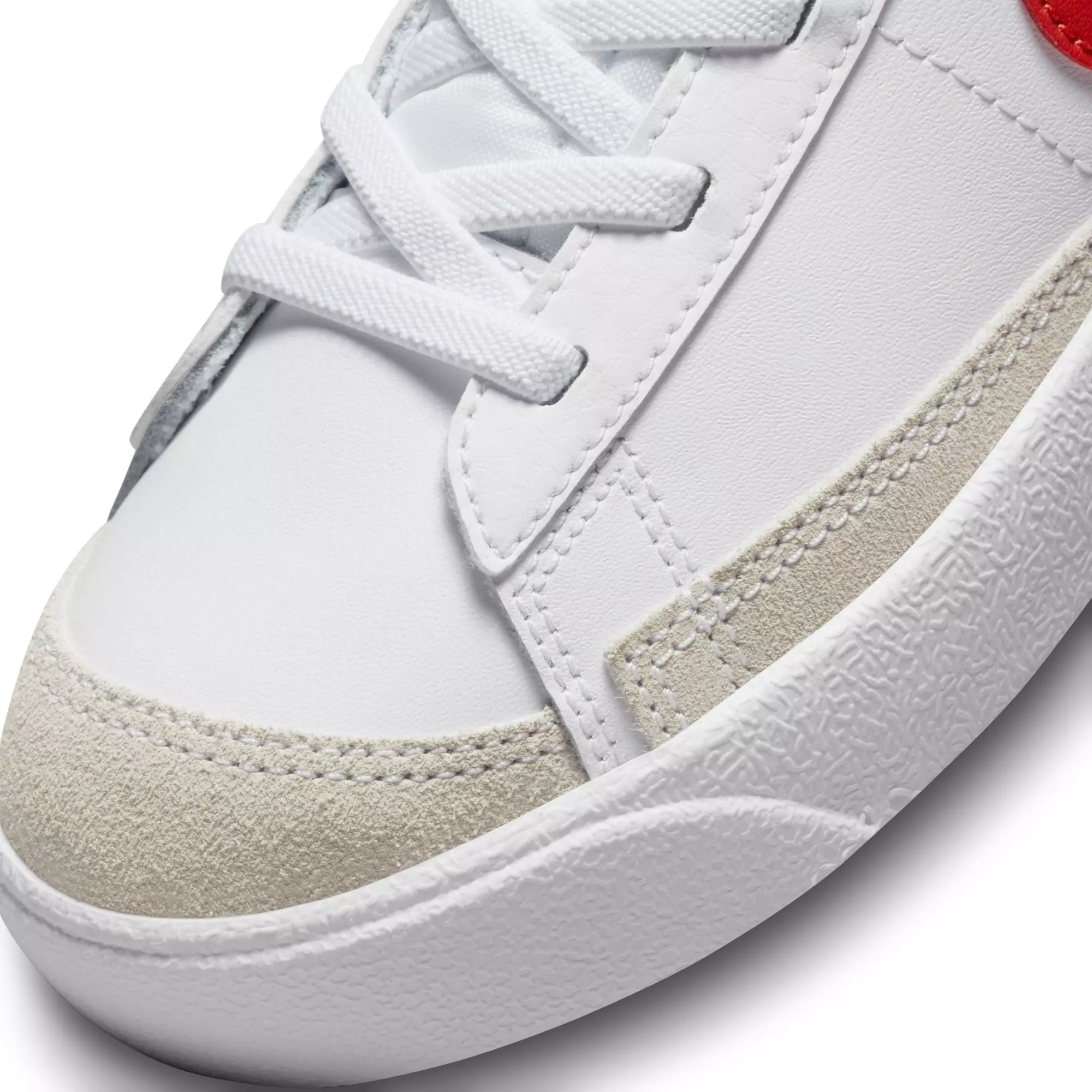 Nike Blazer Mid '77 "White/Picante Red/Coconut Milk" Preschool Boys' Shoe - WHITE/RED