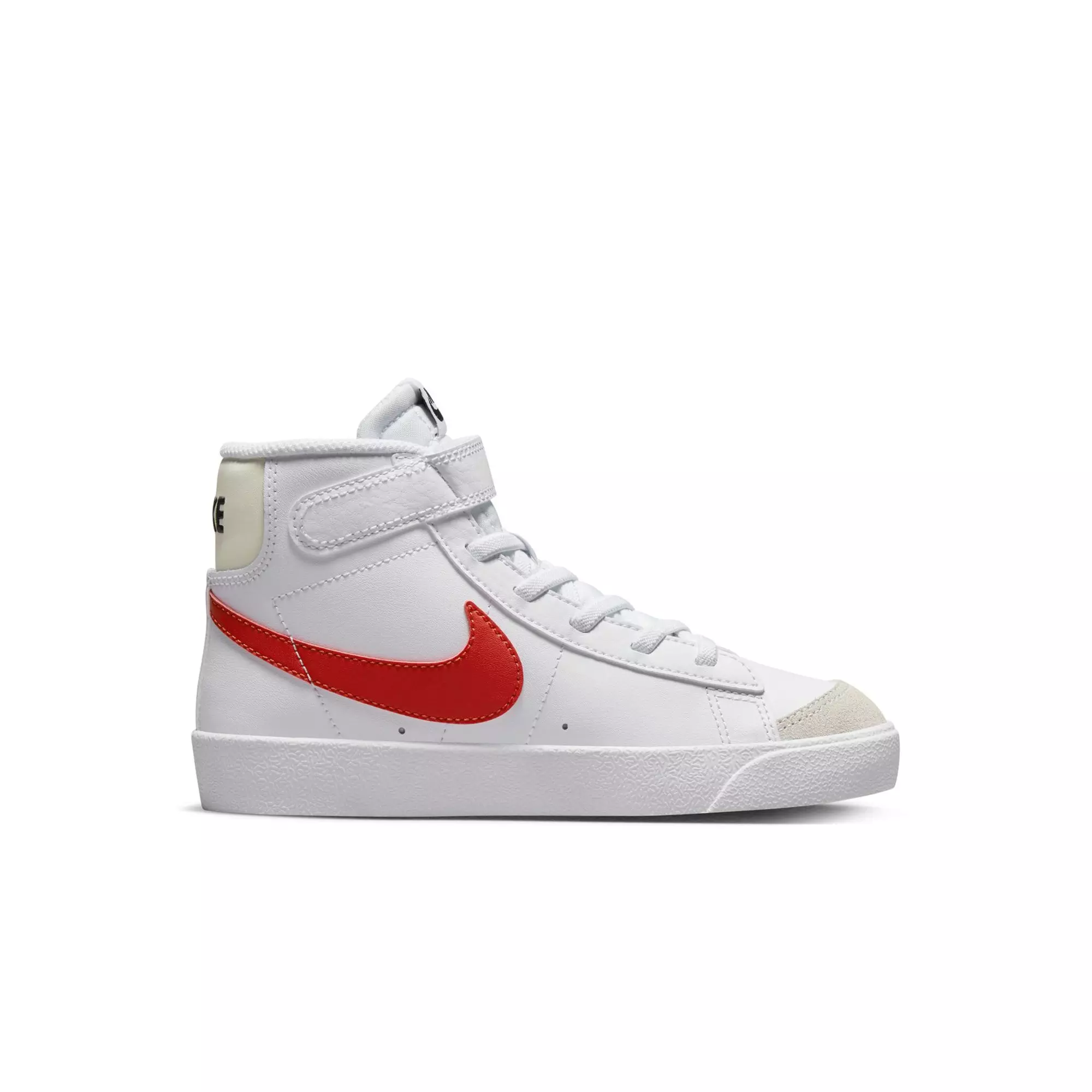 Nike Blazer Mid '77 "White/Picante Red/Coconut Milk" Preschool Boys' Shoe - WHITE/RED