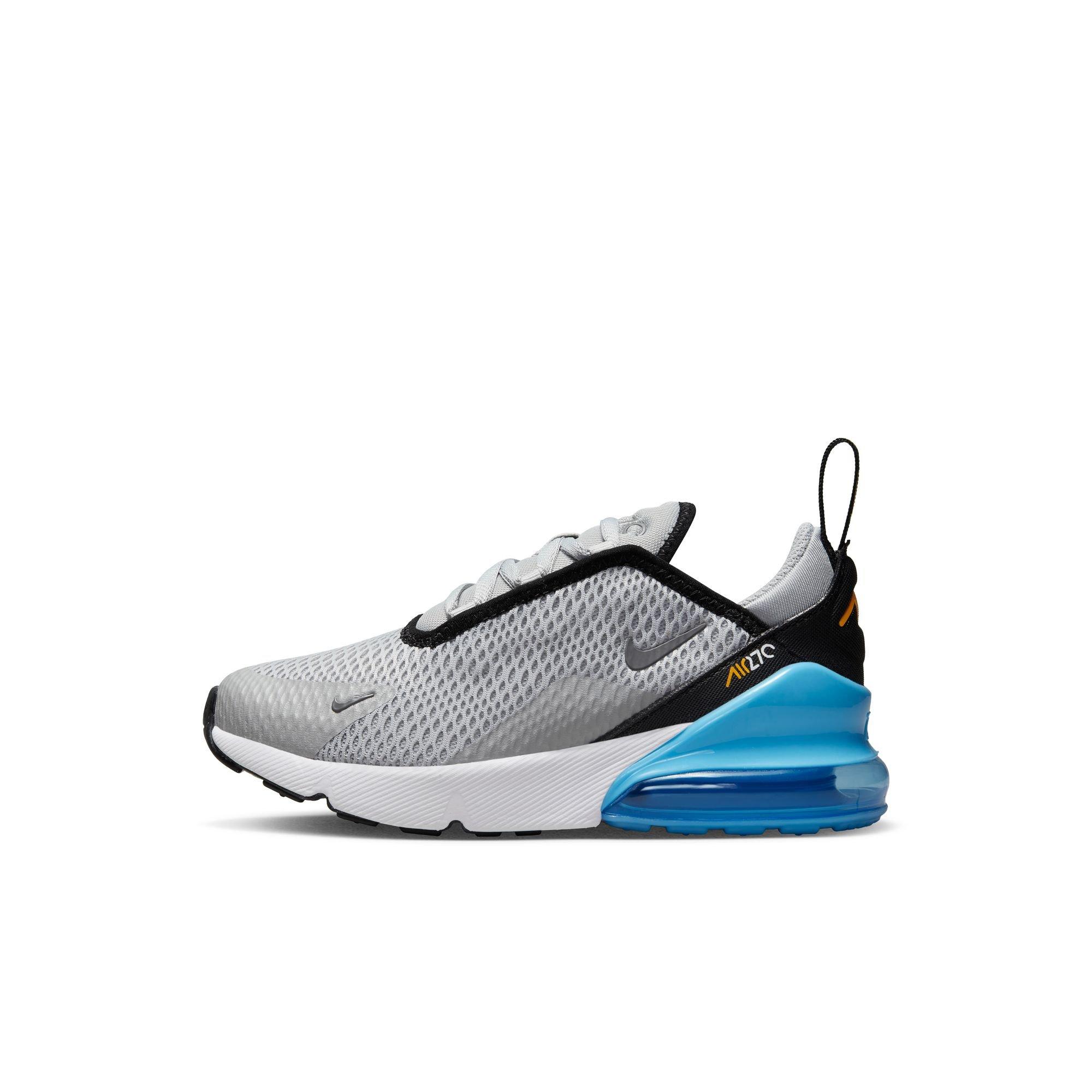 Nike Air Max 270 React White/Laser Blue Grade School Kid's Shoes -  Hibbett