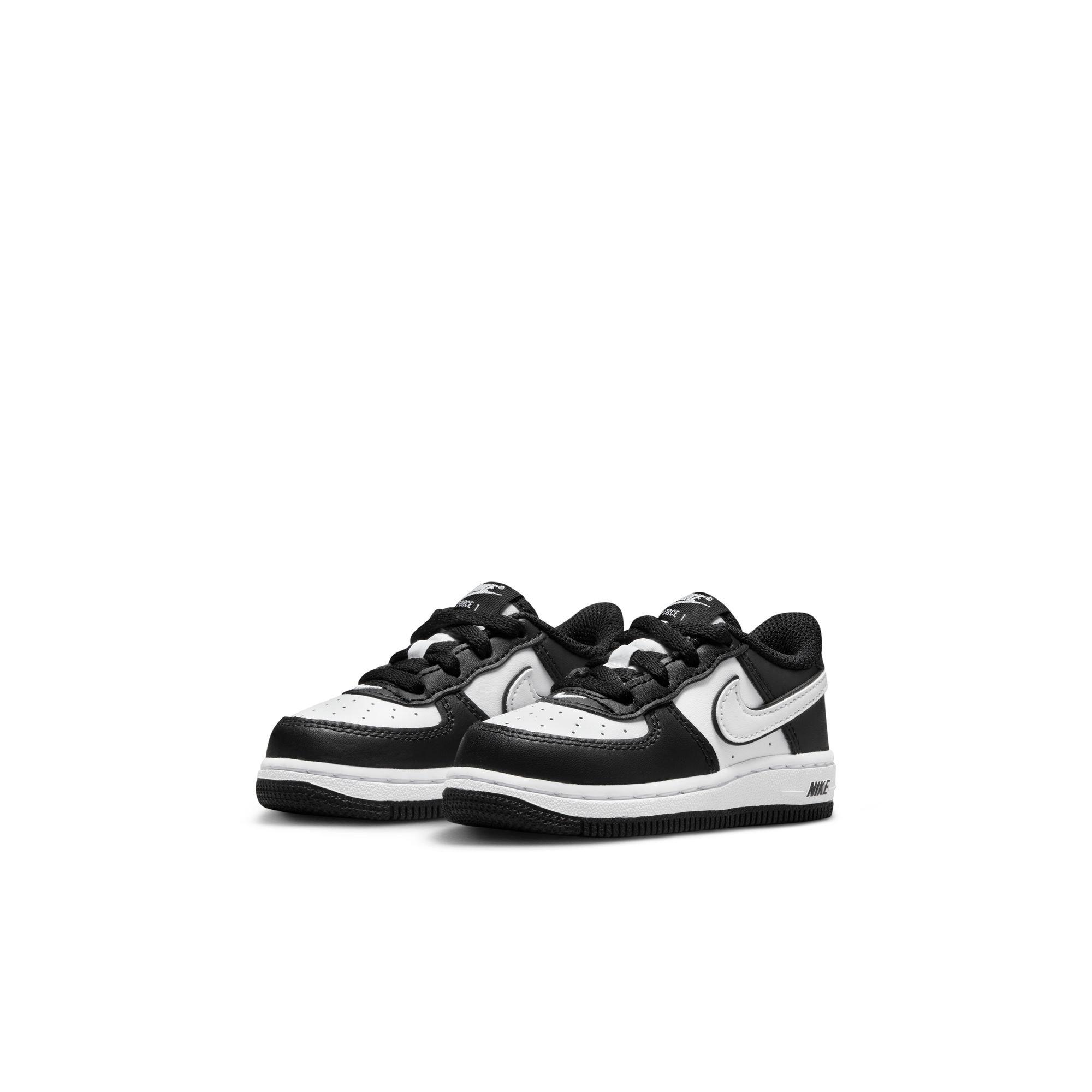 Nike Force 1 LV8 2 "White/Black" (TD) Toddler's 10c- BQ8275  100