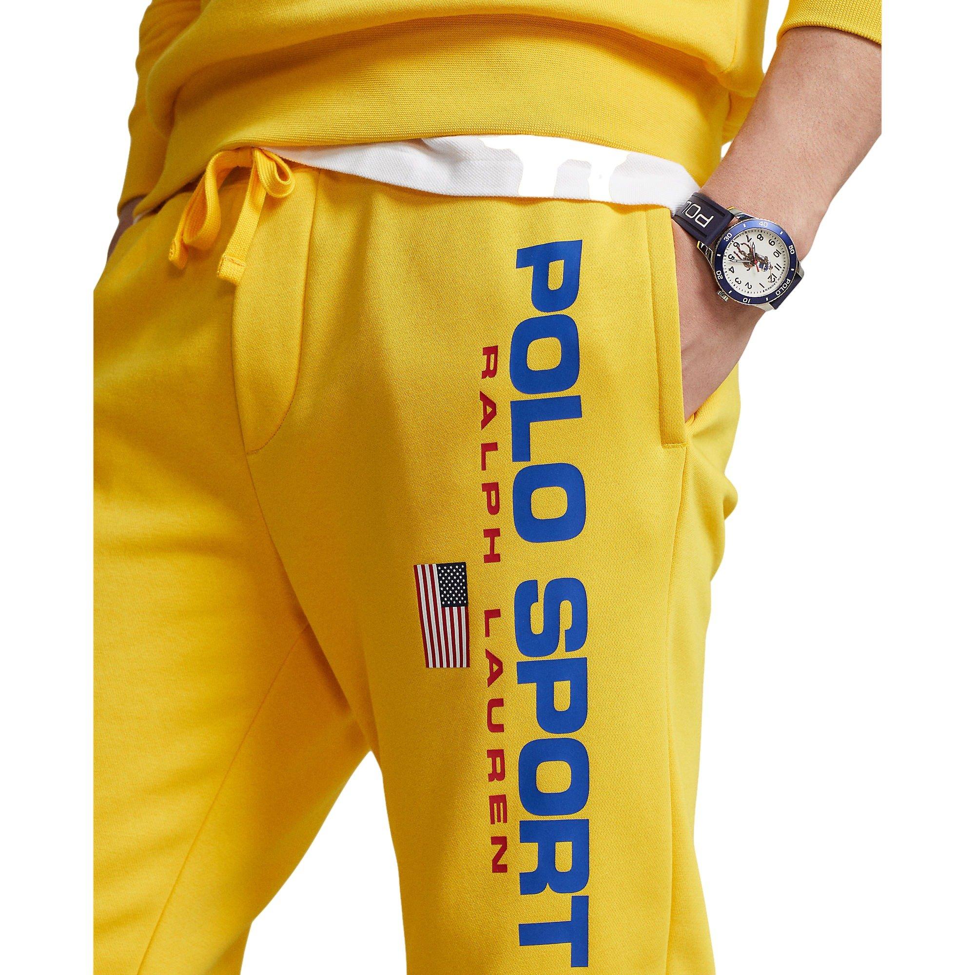 Yellow polo hot sale jogging suit