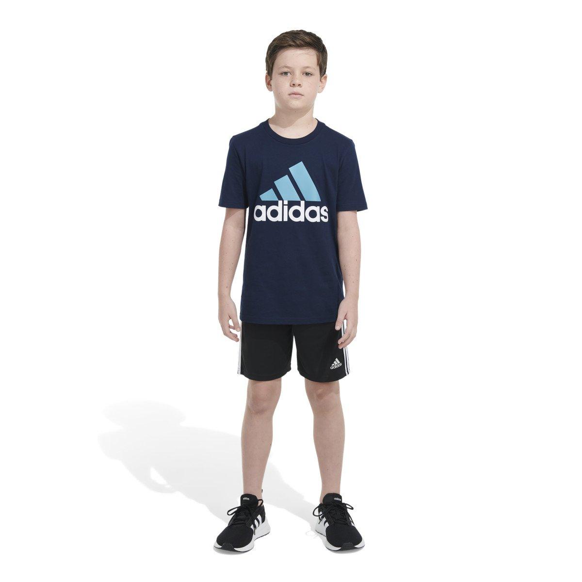 adidas Big Boys 2-Tone Sportswear Logo Tee | Hibbett