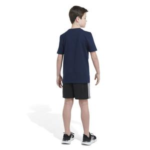 adidas Big Boys' 2-Tone Sportswear Logo Tee