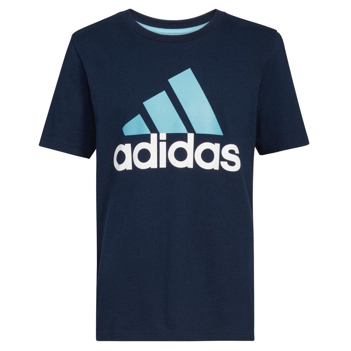 adidas Big Boys 2-Tone Sportswear Logo Tee | Hibbett