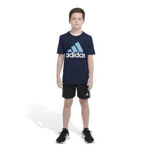 adidas Big Boys' 2-Tone Sportswear Logo Tee