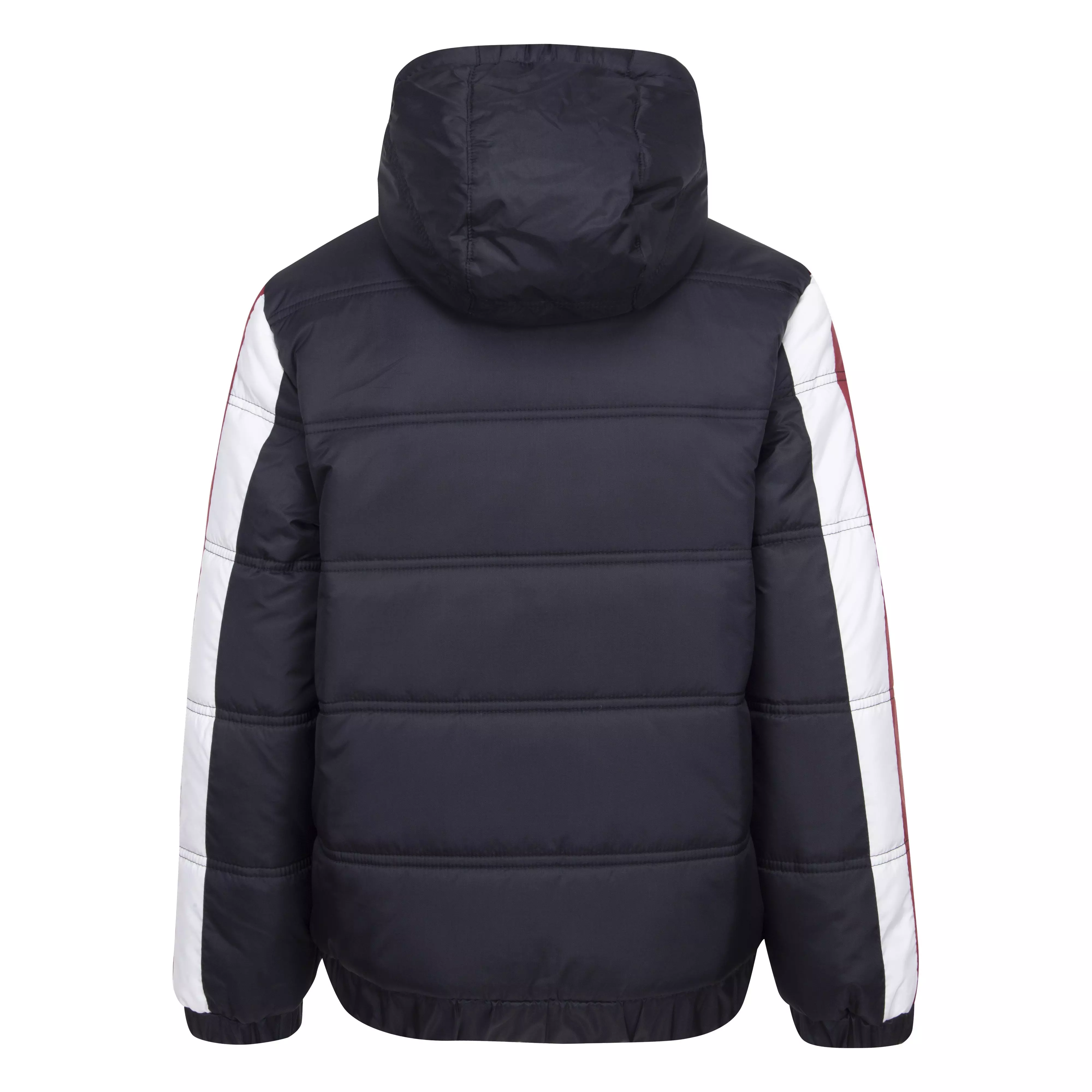 Jordan Big Boys' Nylon Puffer Jacket-Black/Red - BLACK/RED