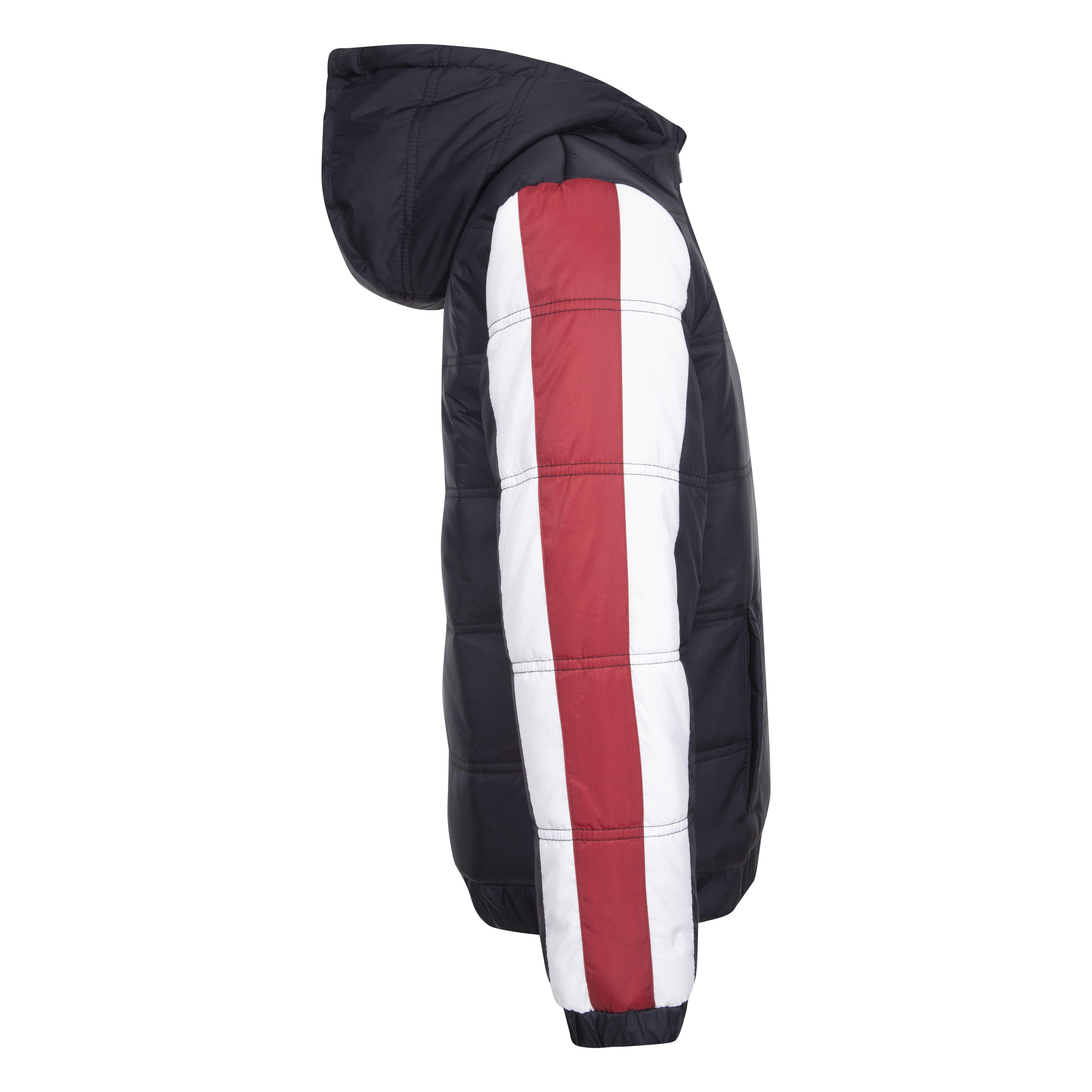Jordan Big Boys' Nylon Puffer Jacket-Black/Red - BLACK/RED Thumbnail View 4
