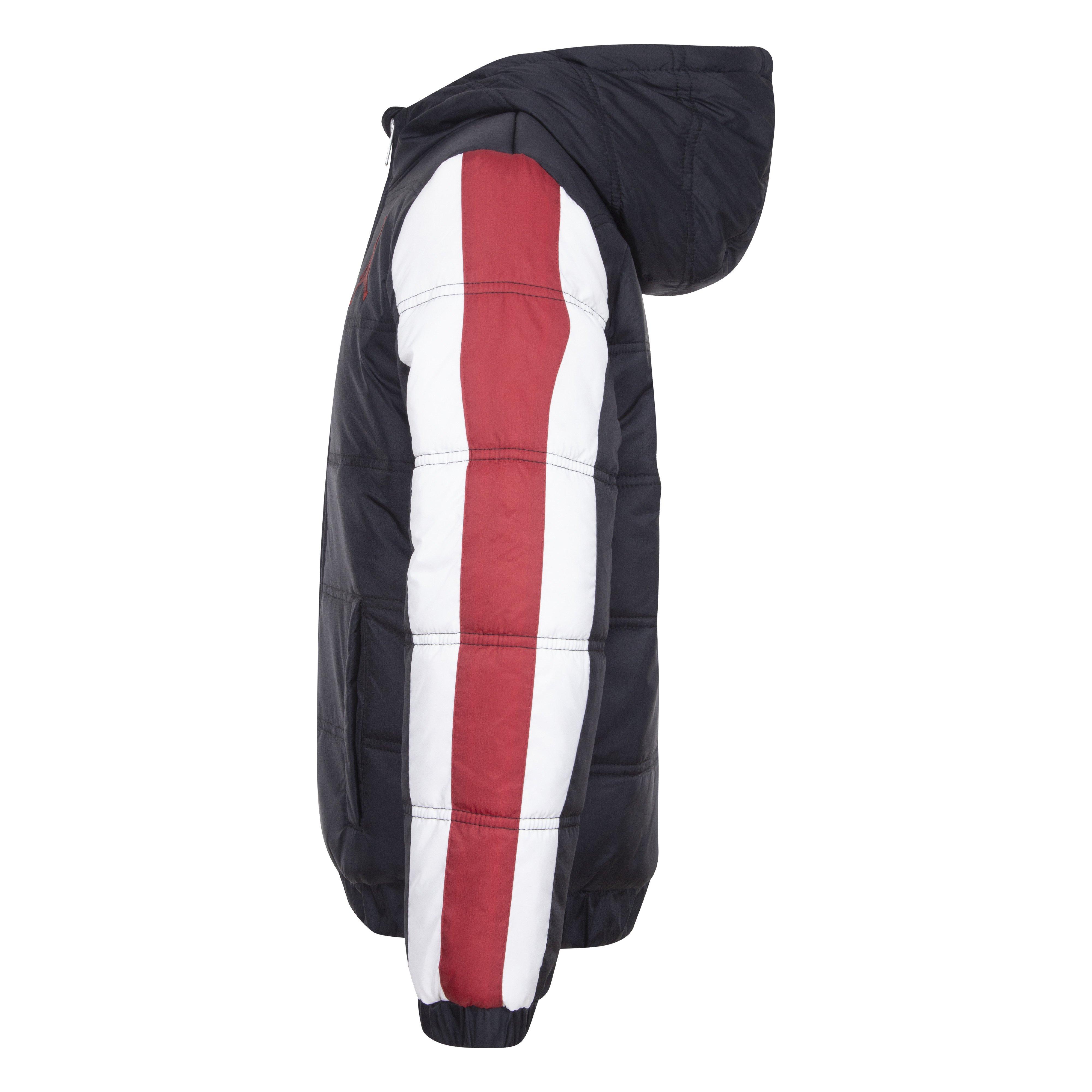 Jordan Big Boys' Nylon Puffer Jacket-Black/Red - BLACK/RED Thumbnail View 5