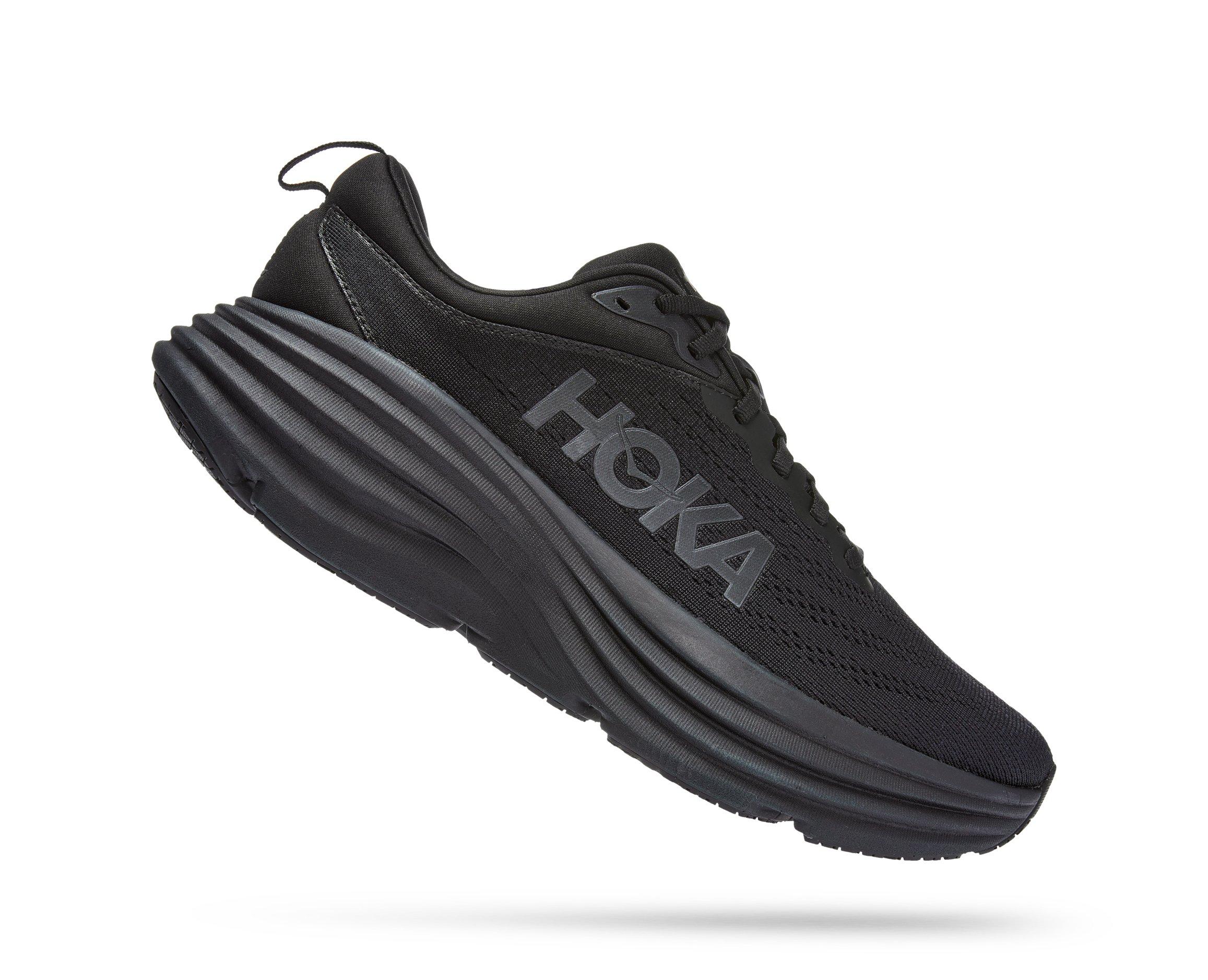 Hoka Bondi 8 Wide "Black" Men's Running Shoe - BLACK Thumbnail View 5