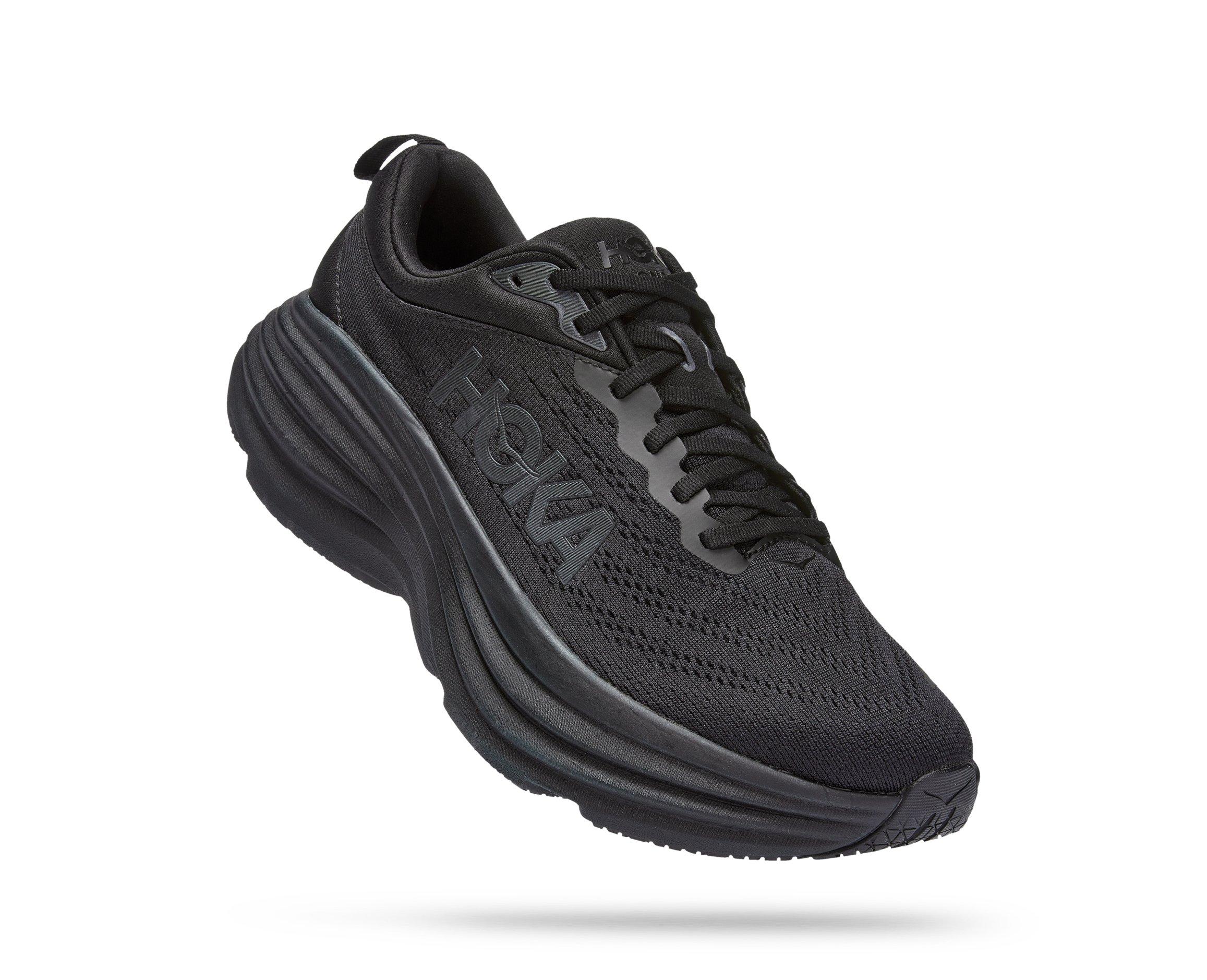 Hoka Bondi 8 Wide "Black" Men's Running Shoe - BLACK Thumbnail View 7
