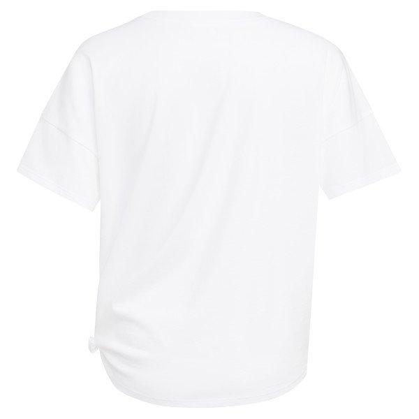 adidas Big Girls' Loose Fit Front Tie Tee - WHITE Thumbnail View 2