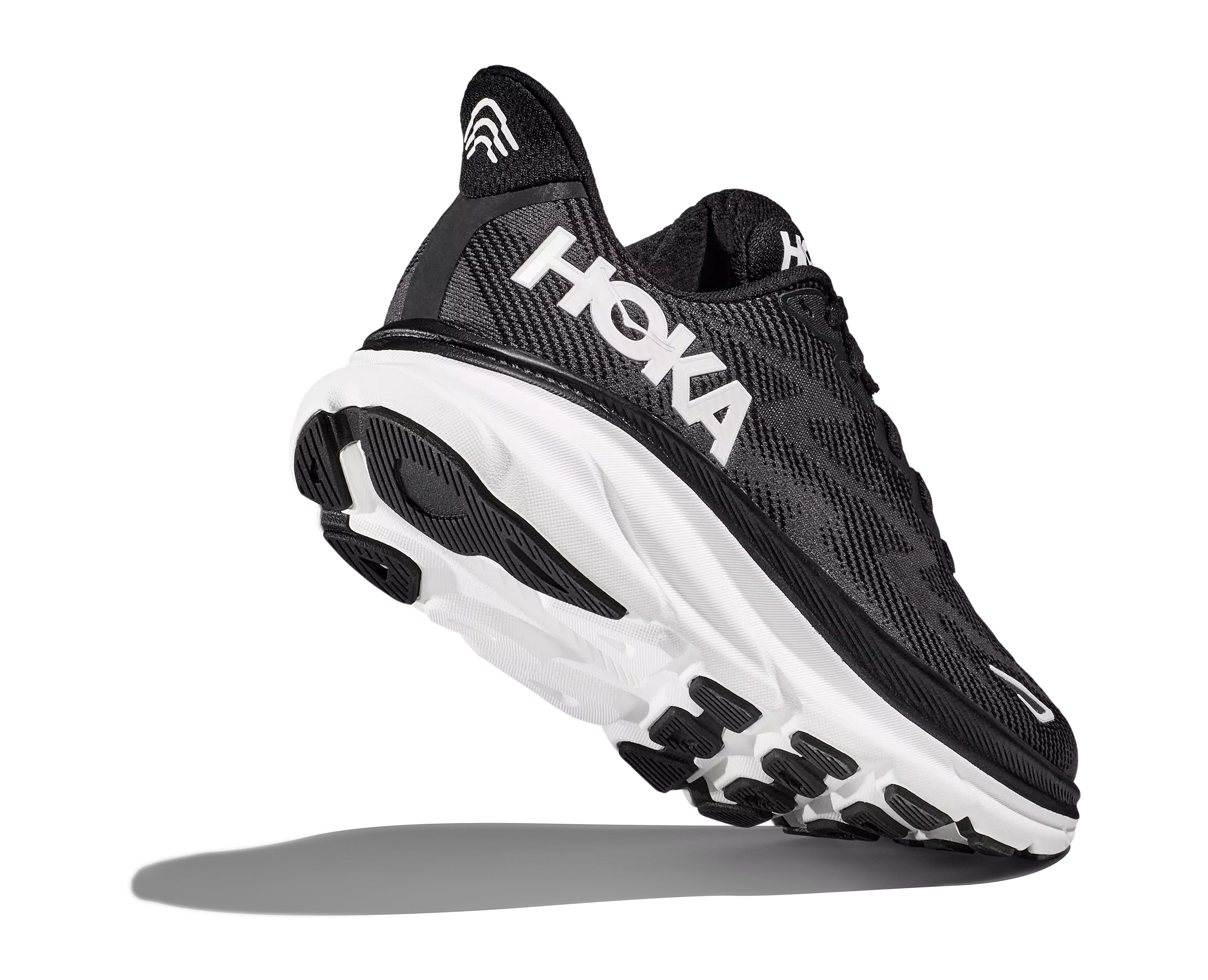Hoka Clifton 9 "Black/White" Women's Running Shoe - BLACK/WHITE