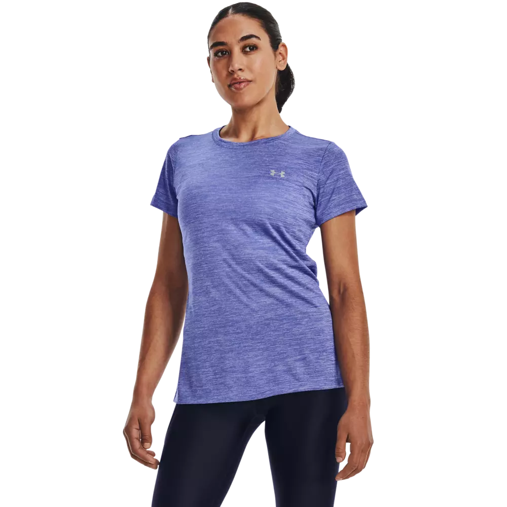 Under Armour Women's Tech Twist Tee-Blue - BLUE