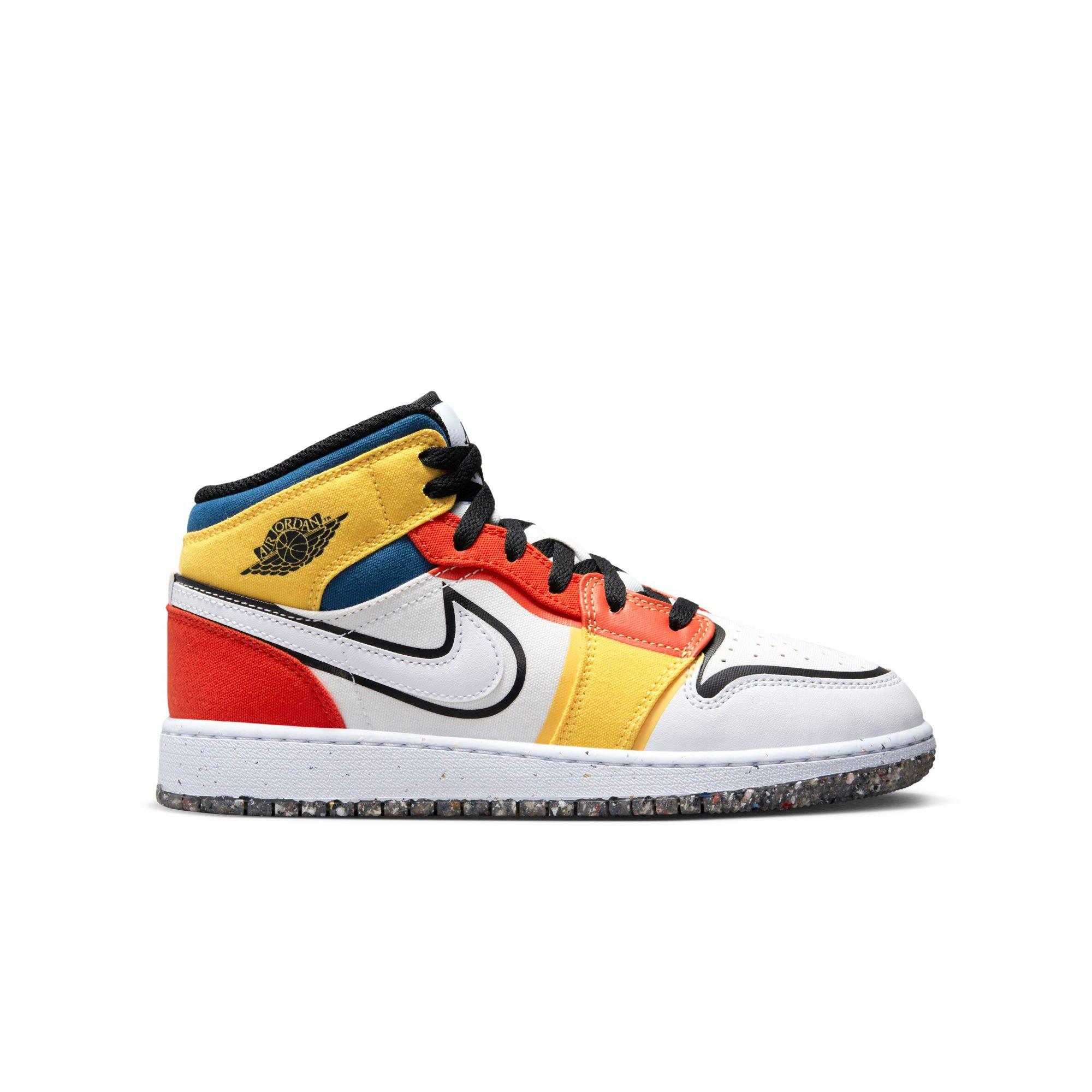 Air Jordan 1 Mid Sneaker School Big Kids' Shoes