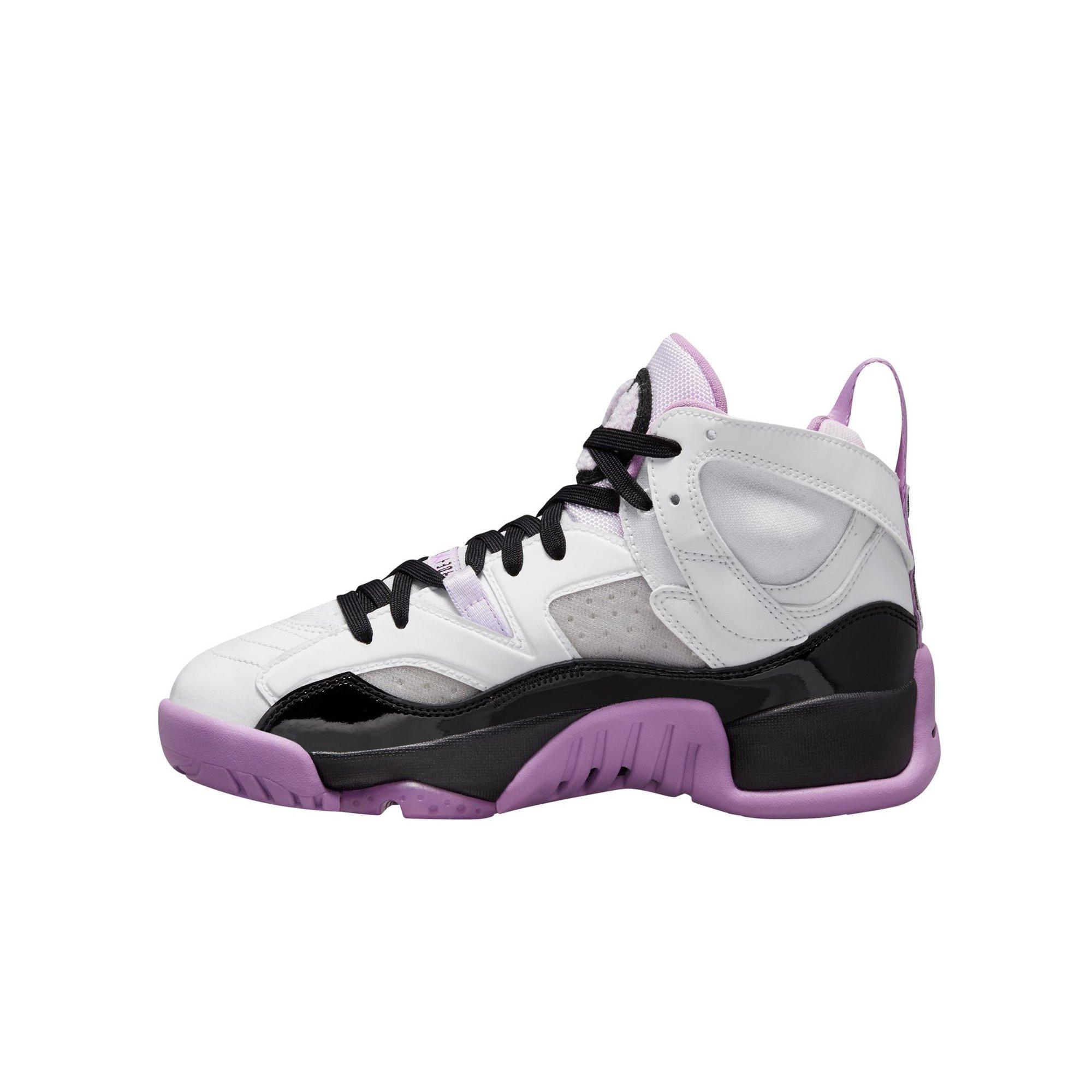 Jordan Jumpman Two Trey Grade School Girls' "White/Black/Barely Grape/Rush Fuchsia" Shoe