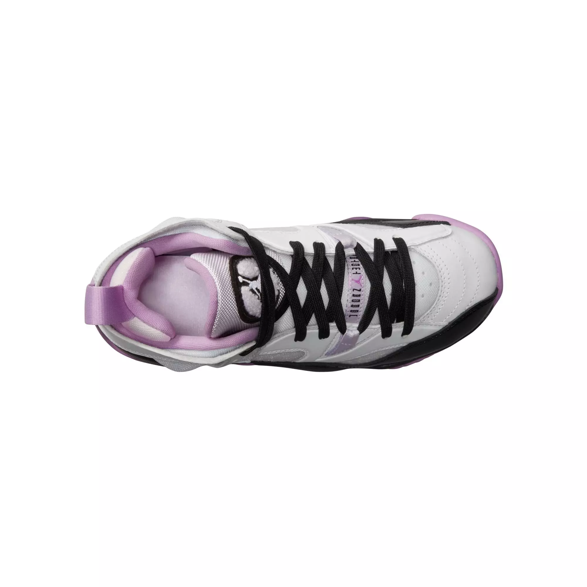 Jordan Jumpman Two Trey "White/Black/Barely Grape/Rush Fuchsia" Grade School Girls' Shoe - WHITE/PURPLE/BLACK