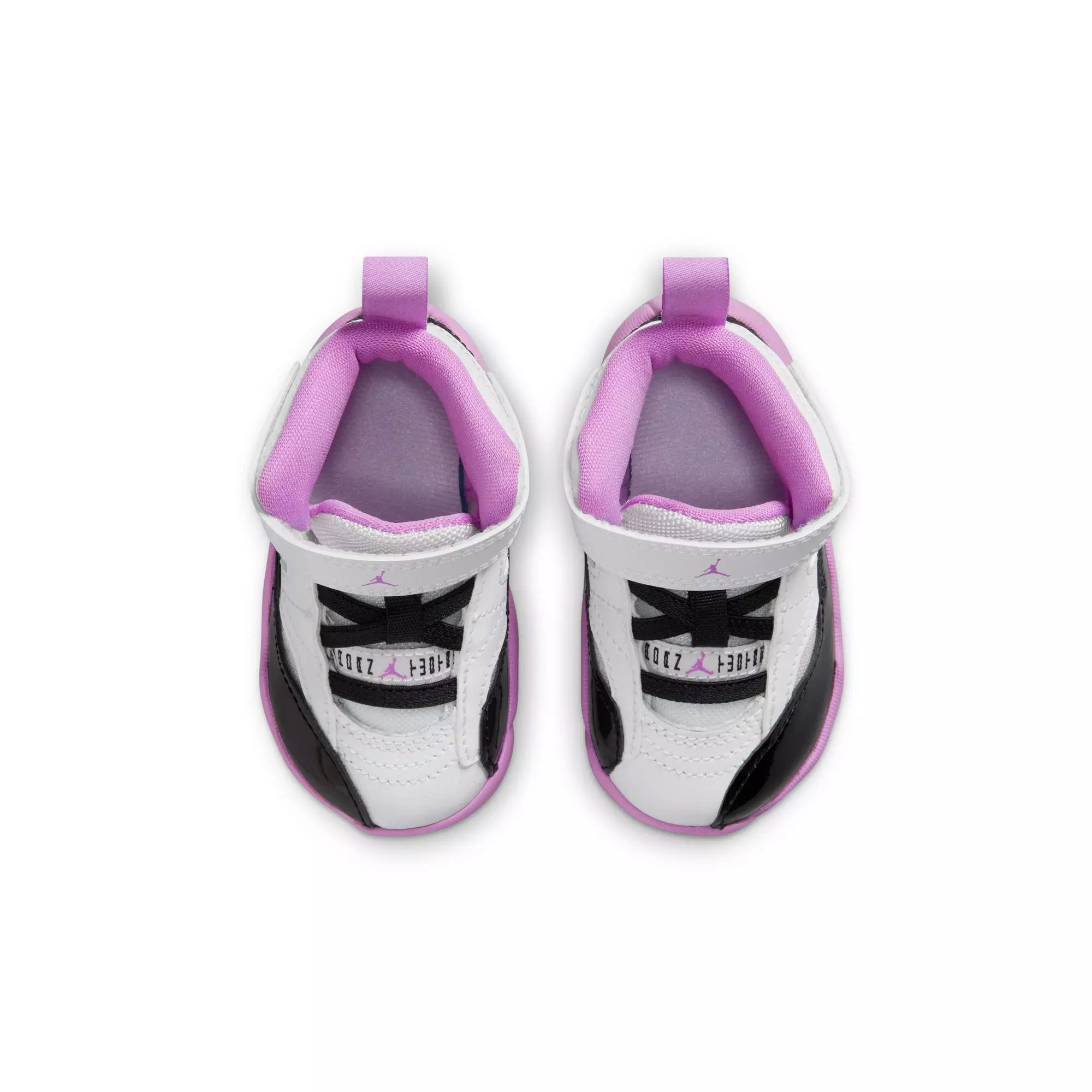 Jordan Jumpman Two Trey "White/Black/Barely Grape/Rush Fuchsia" Toddler Girls' Shoe - WHITE/PURPLE/BLACK