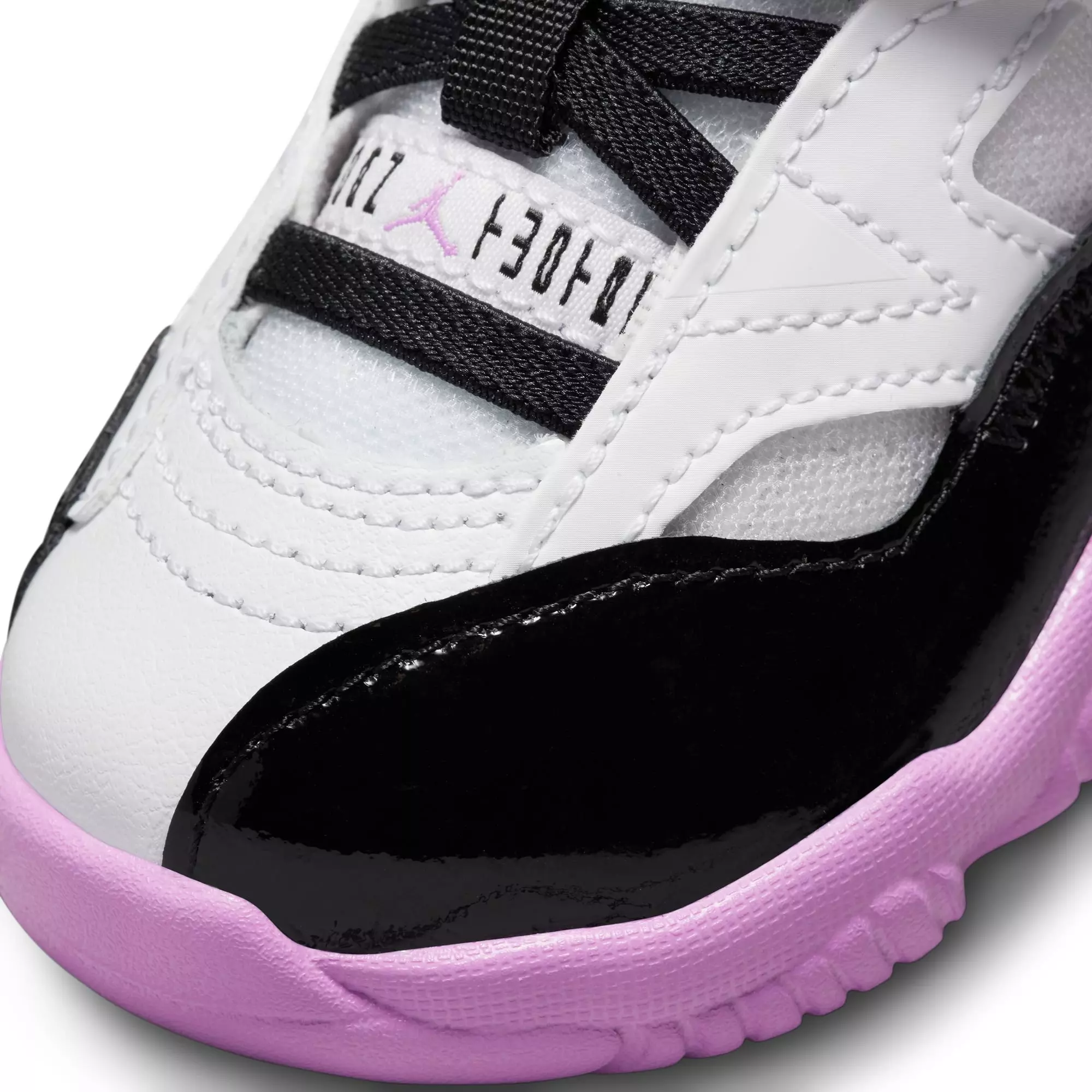 Jordan Jumpman Two Trey "White/Black/Barely Grape/Rush Fuchsia" Toddler Girls' Shoe - WHITE/PURPLE/BLACK