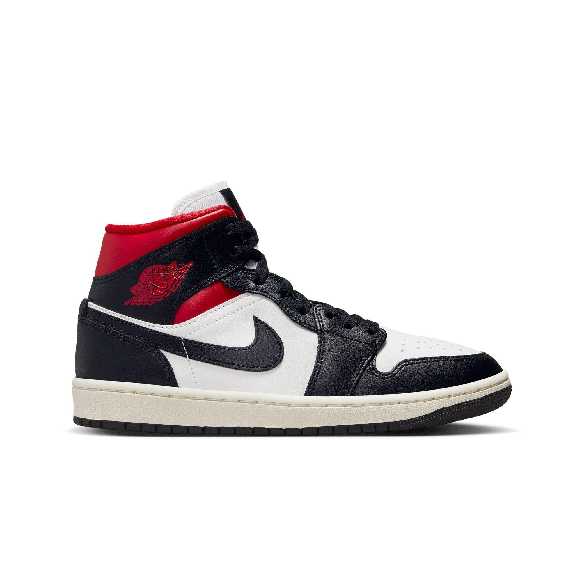 Vellykket Samme Materialisme Jordan 1 Mid "Black/Gym Red/Sail" Women's Shoe - Hibbett | City Gear