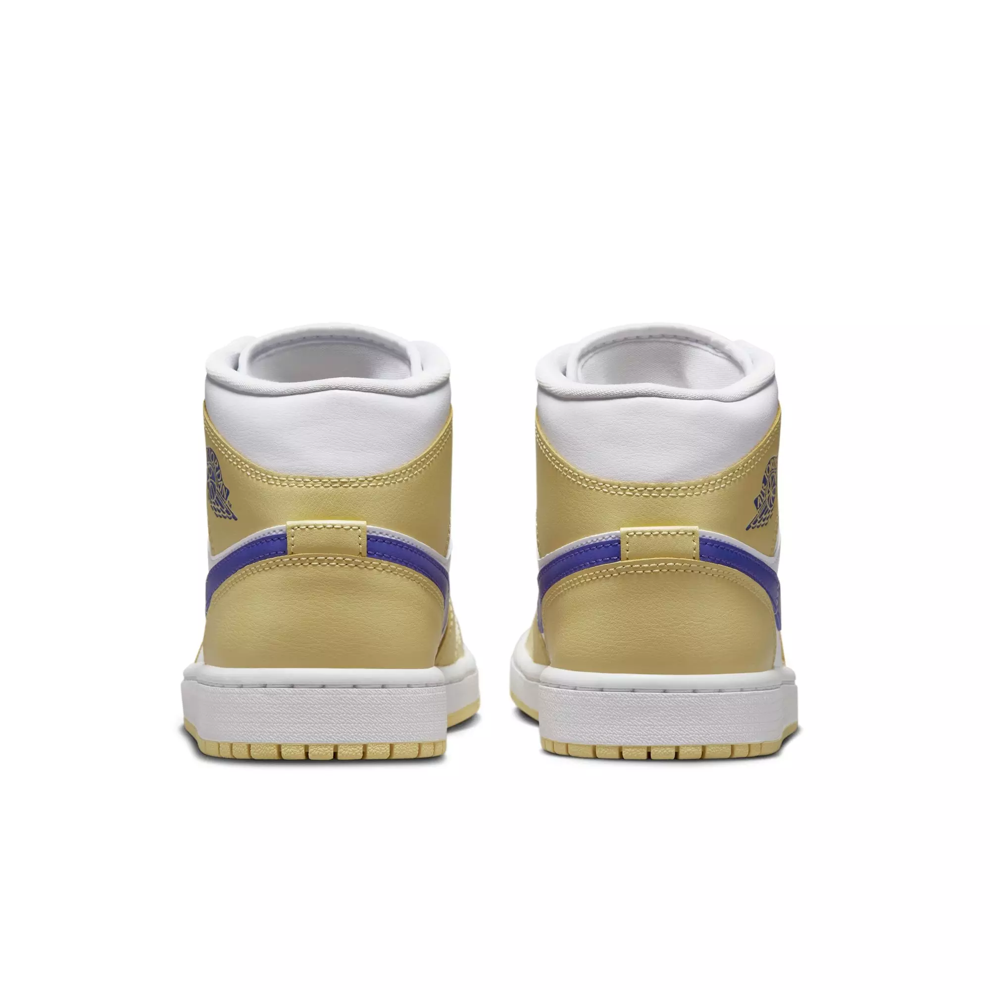 Jordan 1 Mid "Lemon Wash/Lapis/White" Women's Shoe - YELLOW/BLUE