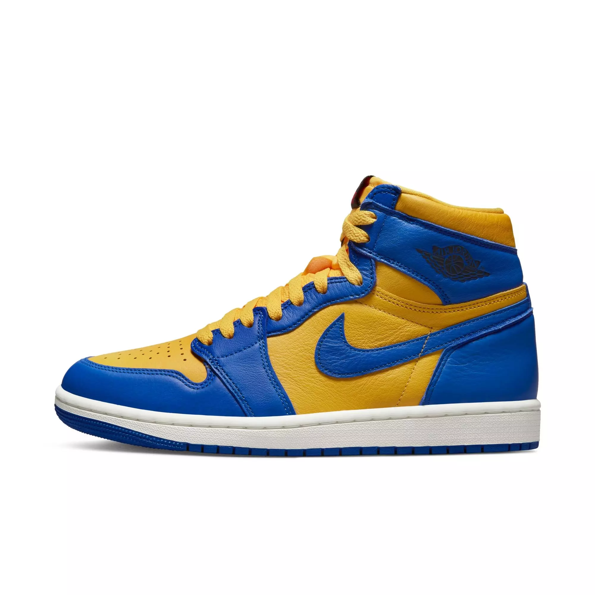 Jordan 1 Retro High OG "Game Royal & Victory Maze" Women's Shoe - Varsity Maize/Game Royal/Sail
