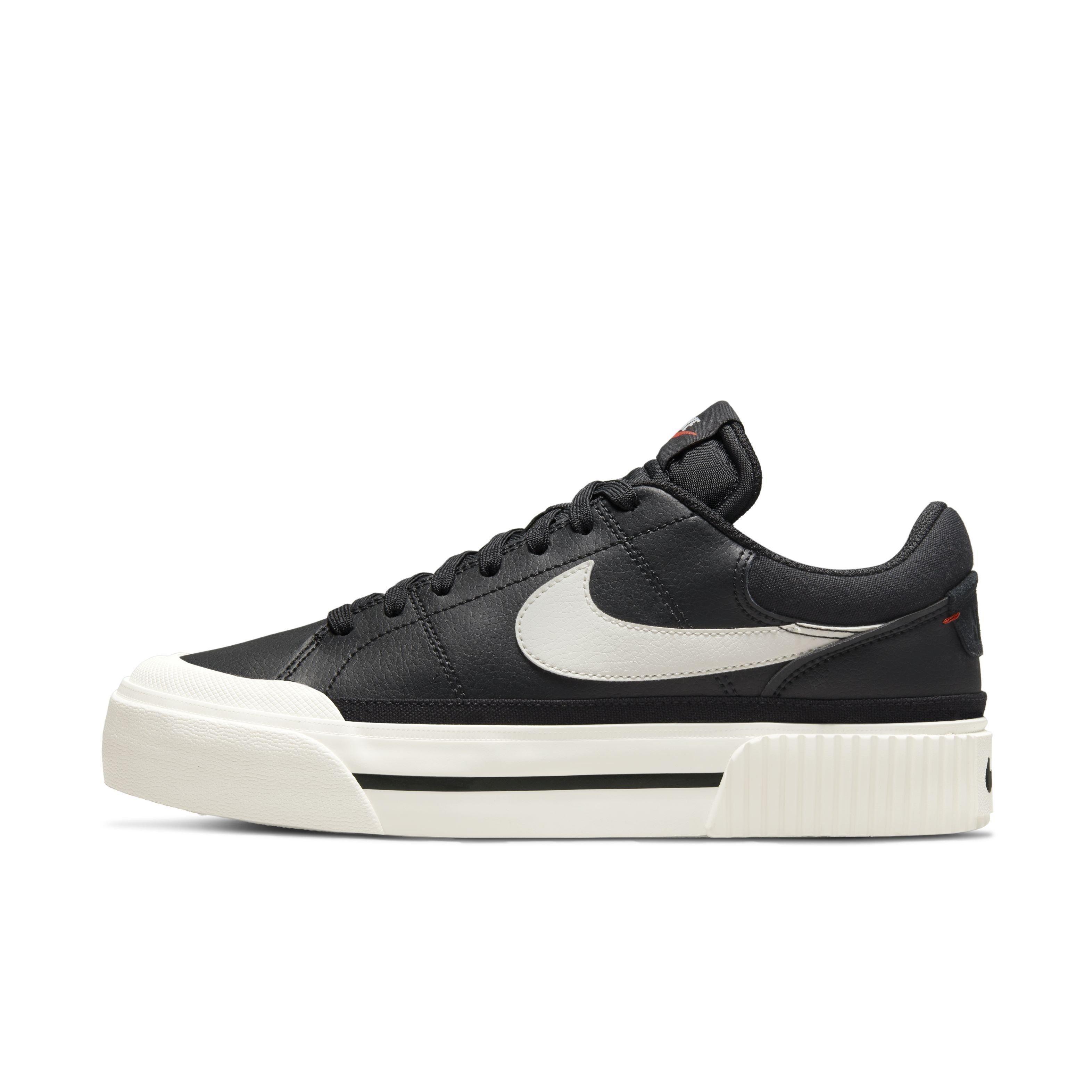 Nike Court Legacy Lift "Black/White" Women's Shoe - BLACK/WHITE Thumbnail View 2