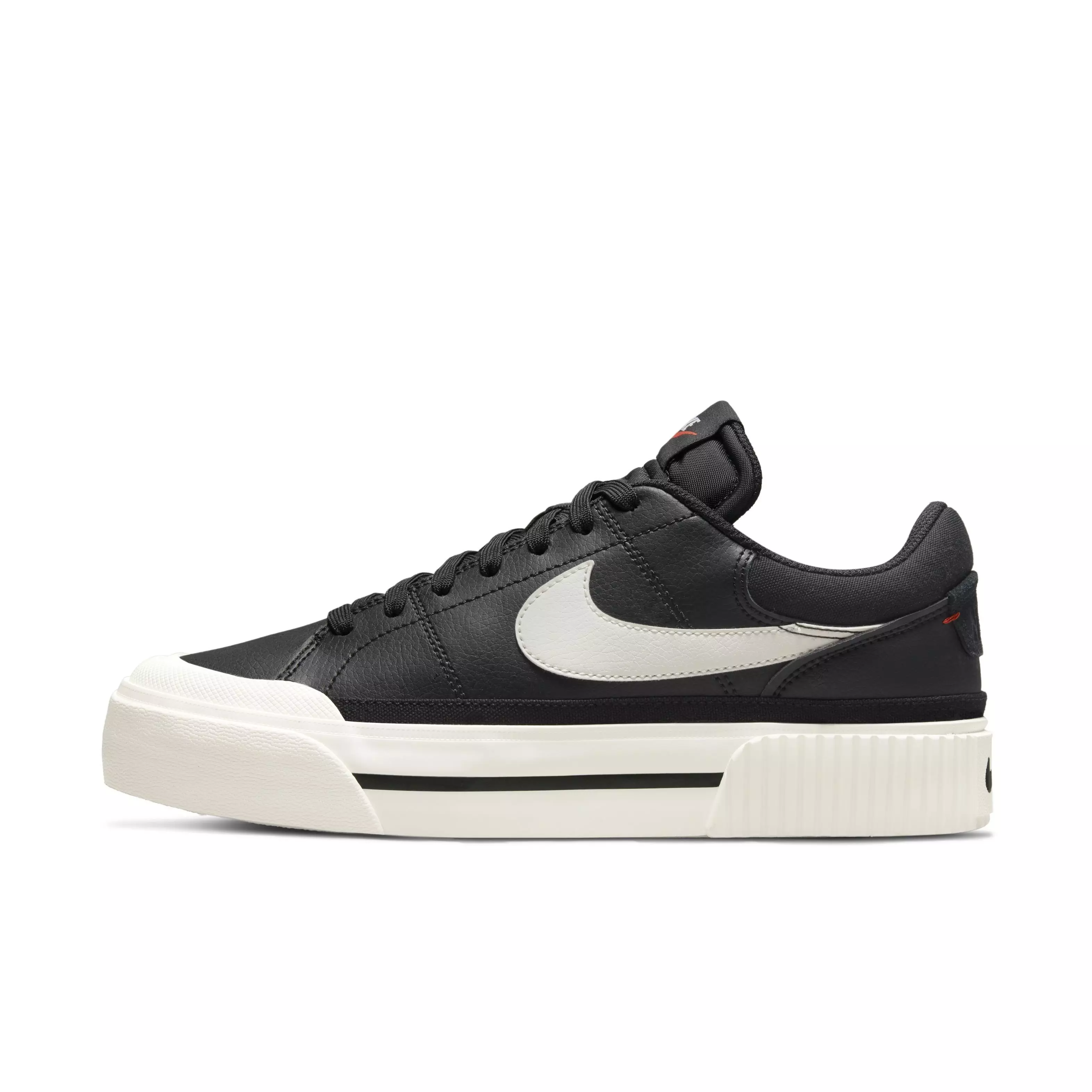 Nike Court Legacy Lift "Black/White" Women's Shoe - BLACK/WHITE