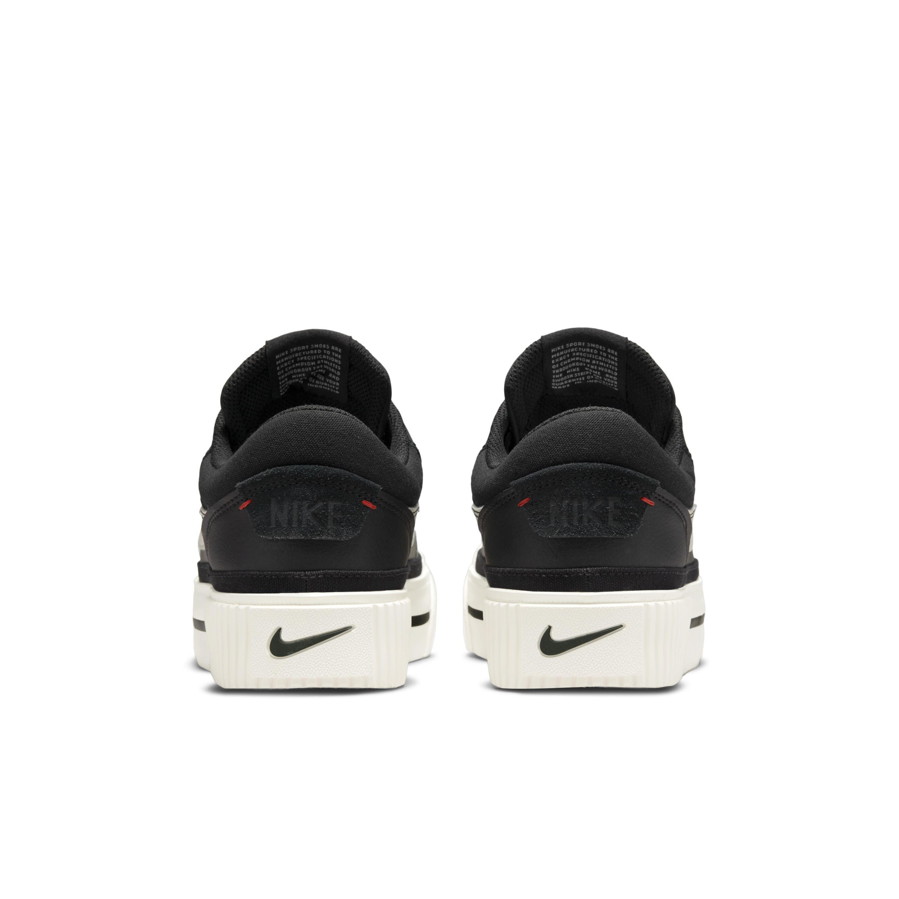Nike Court Legacy Lift "Black/White" Women's Shoe - BLACK/WHITE Thumbnail View 5