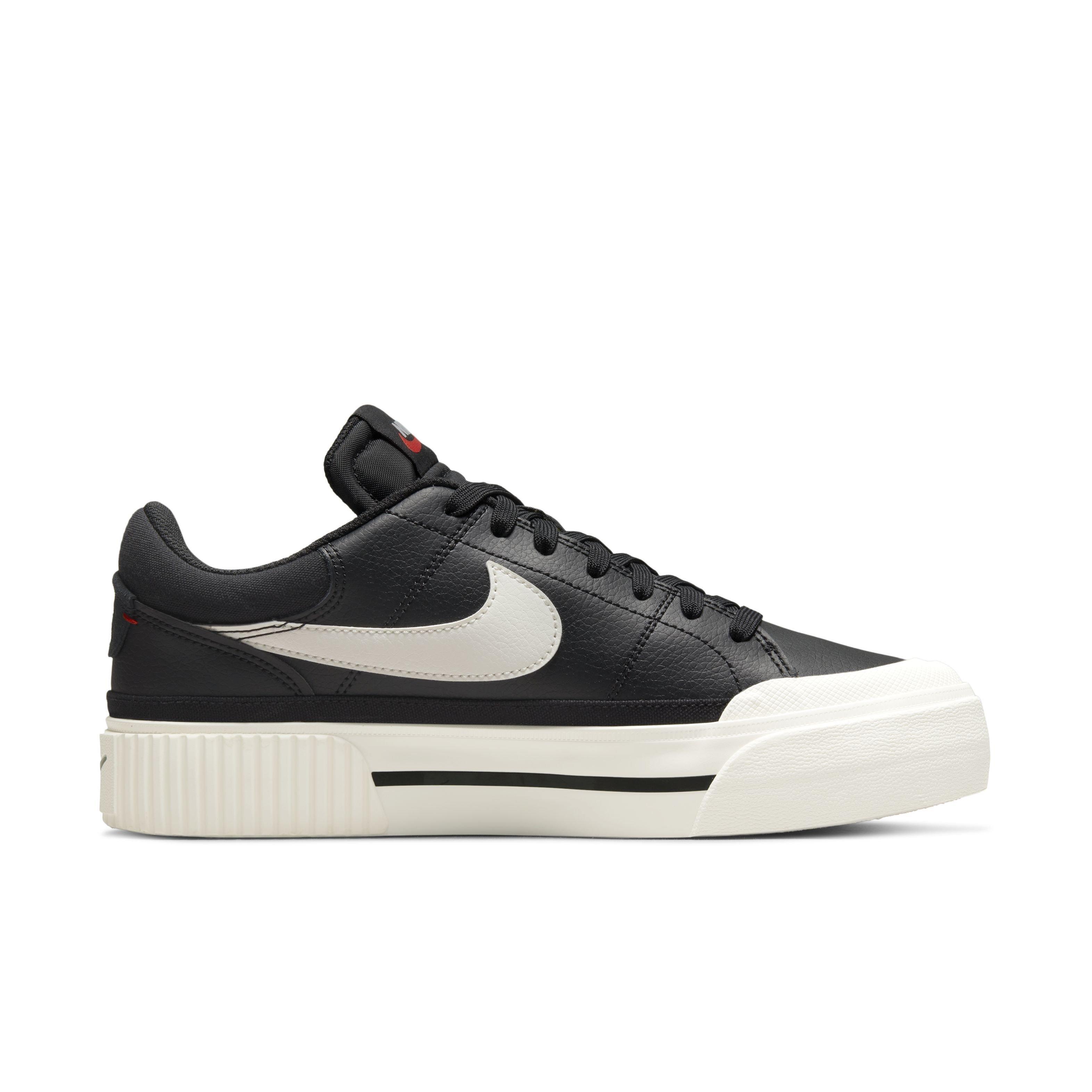 Nike Court Legacy Lift "Black/White" Women's Shoe - BLACK/WHITE Thumbnail View 1