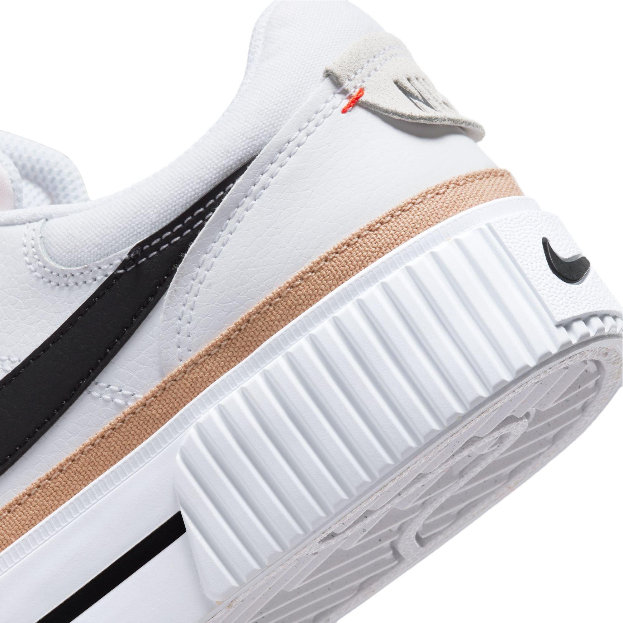 Nike Court Legacy Lift "White/Black/Hemp/Team Orange" Women's Shoe - WHITE/BLACK Thumbnail View 7