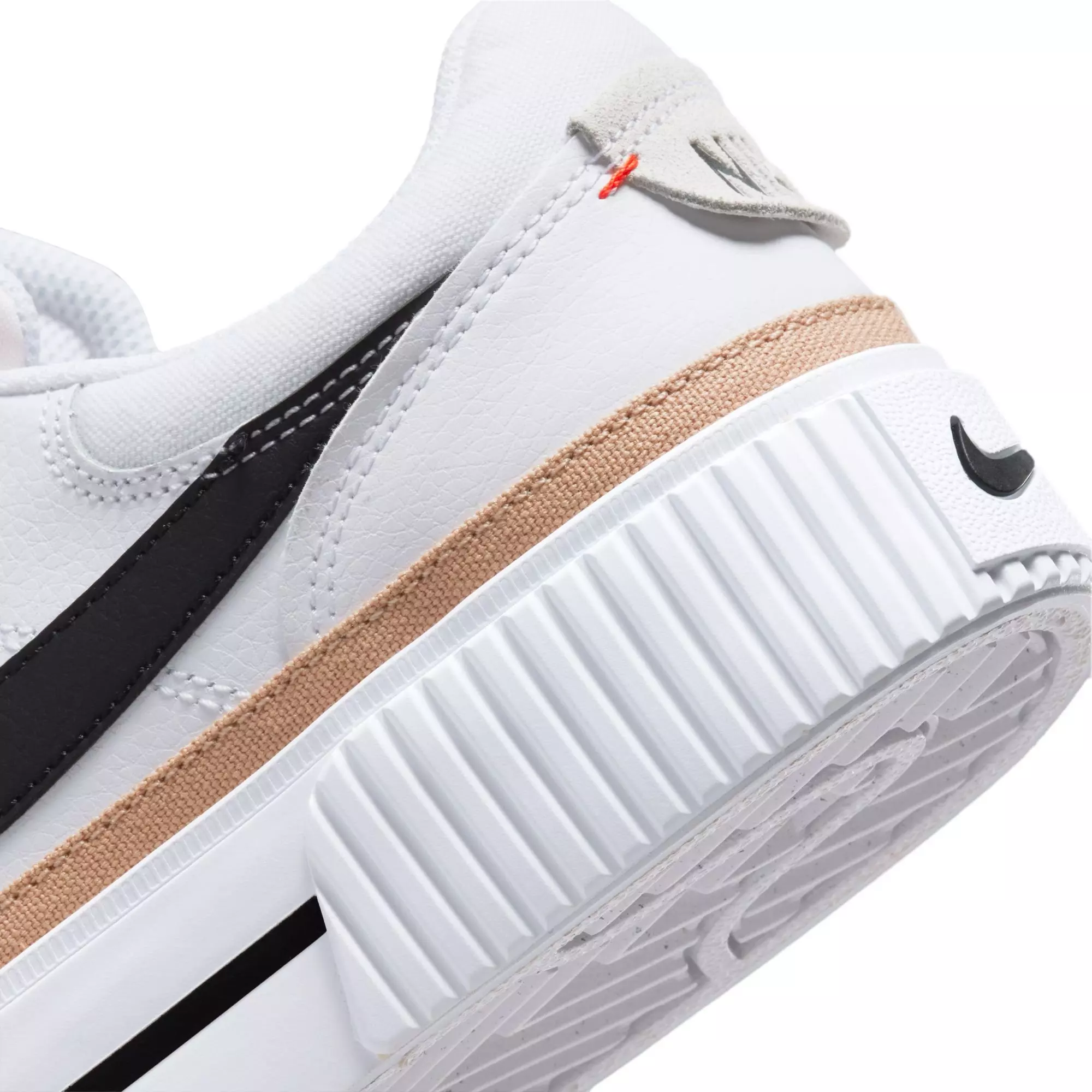 Nike Court Legacy Lift "White/Black/Hemp/Team Orange" Women's Shoe - WHITE/BLACK