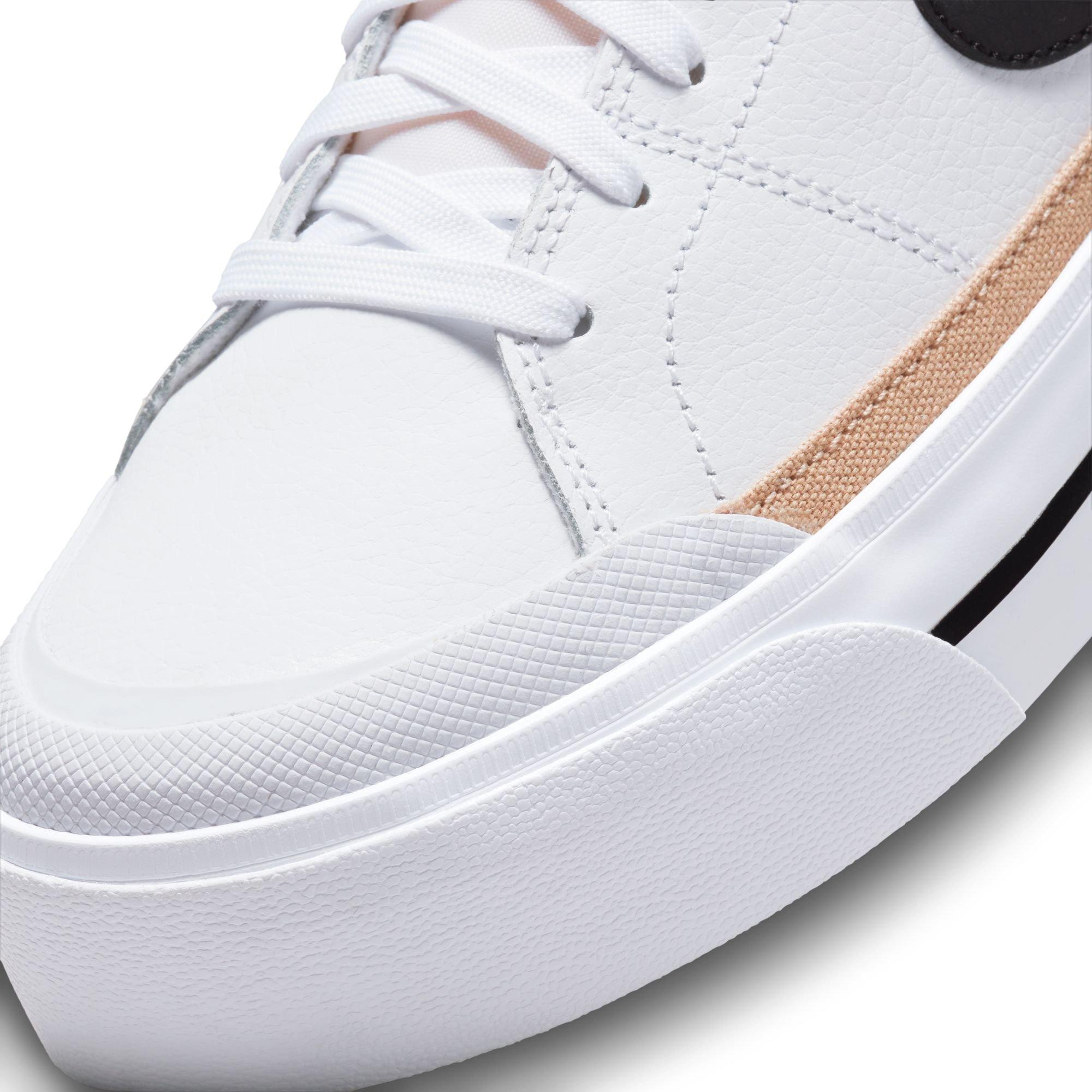 Nike Court Legacy Lift "White/Black/Hemp/Team Orange" Women's Shoe - WHITE/BLACK Thumbnail View 8