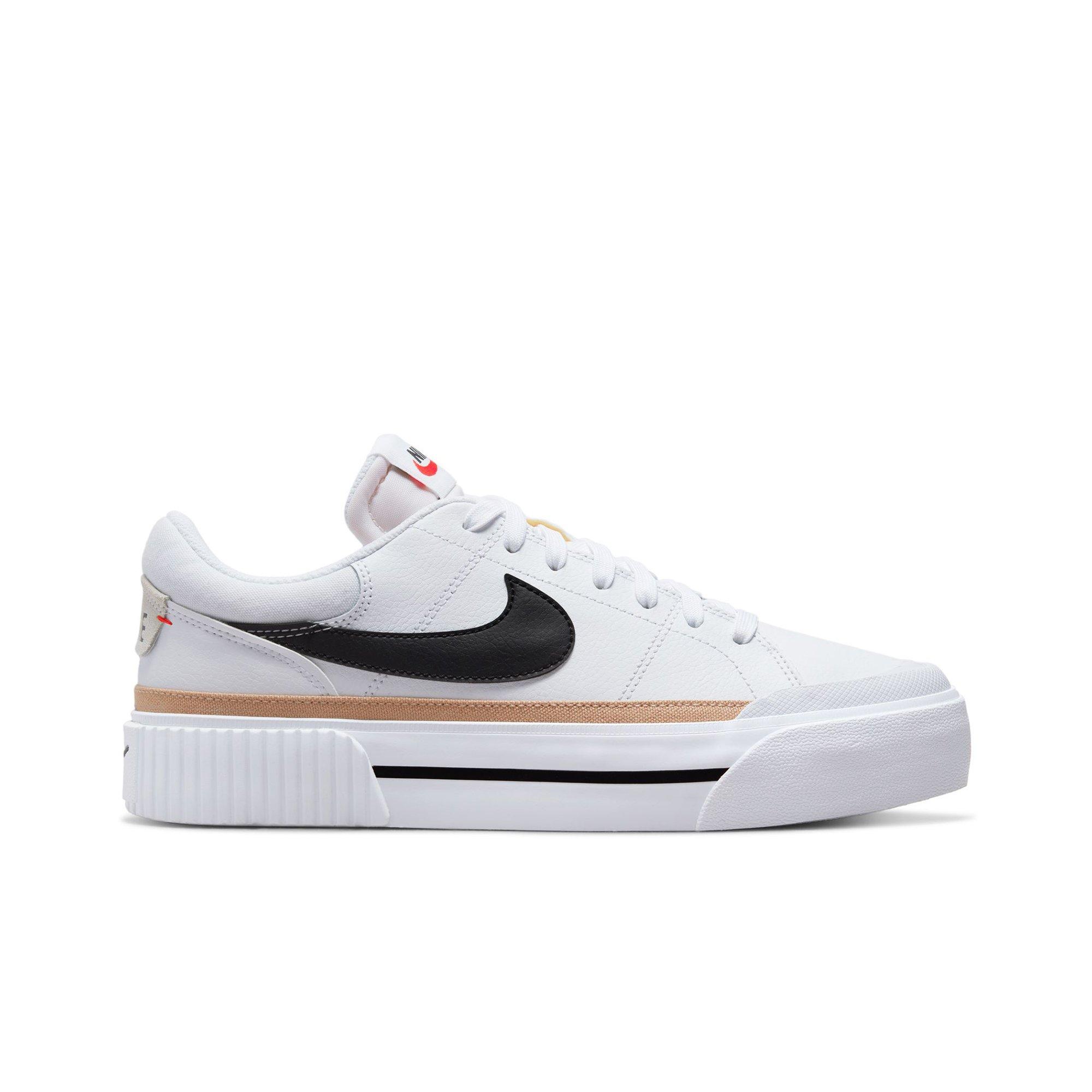 Nike Court Legacy Lift "White/Black/Hemp/Team Orange" Women's Shoe