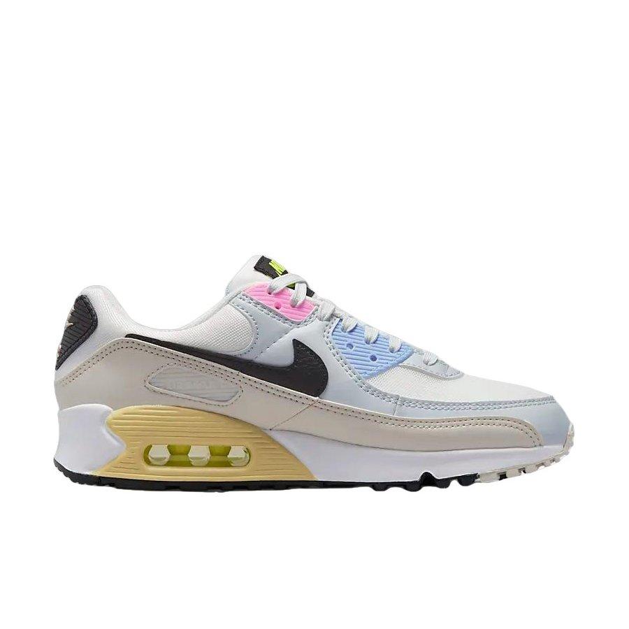 Nike Air Max 90 "Summit White/Light Bone/Pure Platinum/Black" Women's Shoe - WHITE/LT BONE/PLATINUM/BLACK Thumbnail View 1