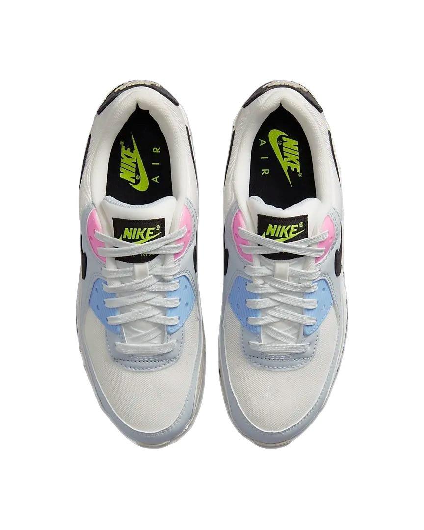 Nike Air Max 90 "Summit White/Light Bone/Pure Platinum/Black" Women's Shoe - WHITE/LT BONE/PLATINUM/BLACK Thumbnail View 4