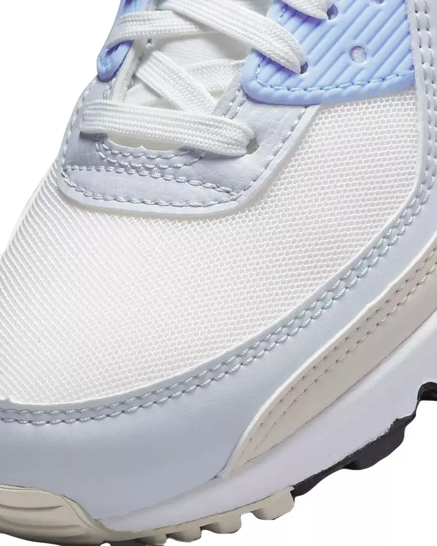 Nike Air Max 90 "Summit White/Light Bone/Pure Platinum/Black" Women's Shoe - WHITE/LT BONE/PLATINUM/BLACK