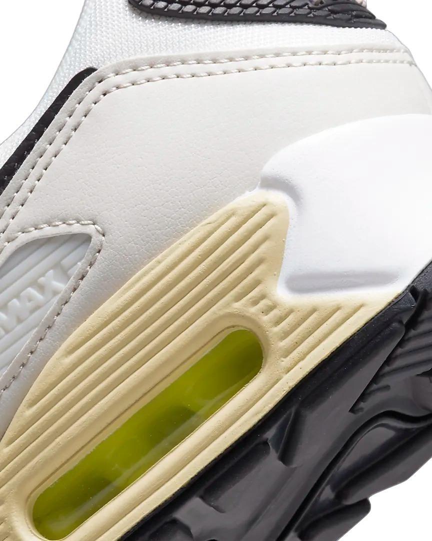 Nike Air Max 90 "Summit White/Light Bone/Pure Platinum/Black" Women's Shoe - WHITE/LT BONE/PLATINUM/BLACK Thumbnail View 8
