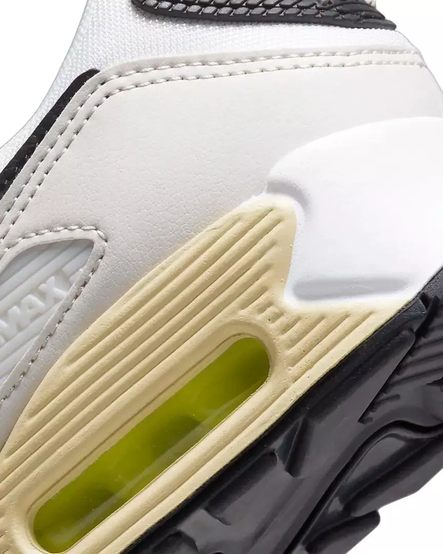 Nike Air Max 90 "Summit White/Light Bone/Pure Platinum/Black" Women's Shoe - WHITE/LT BONE/PLATINUM/BLACK