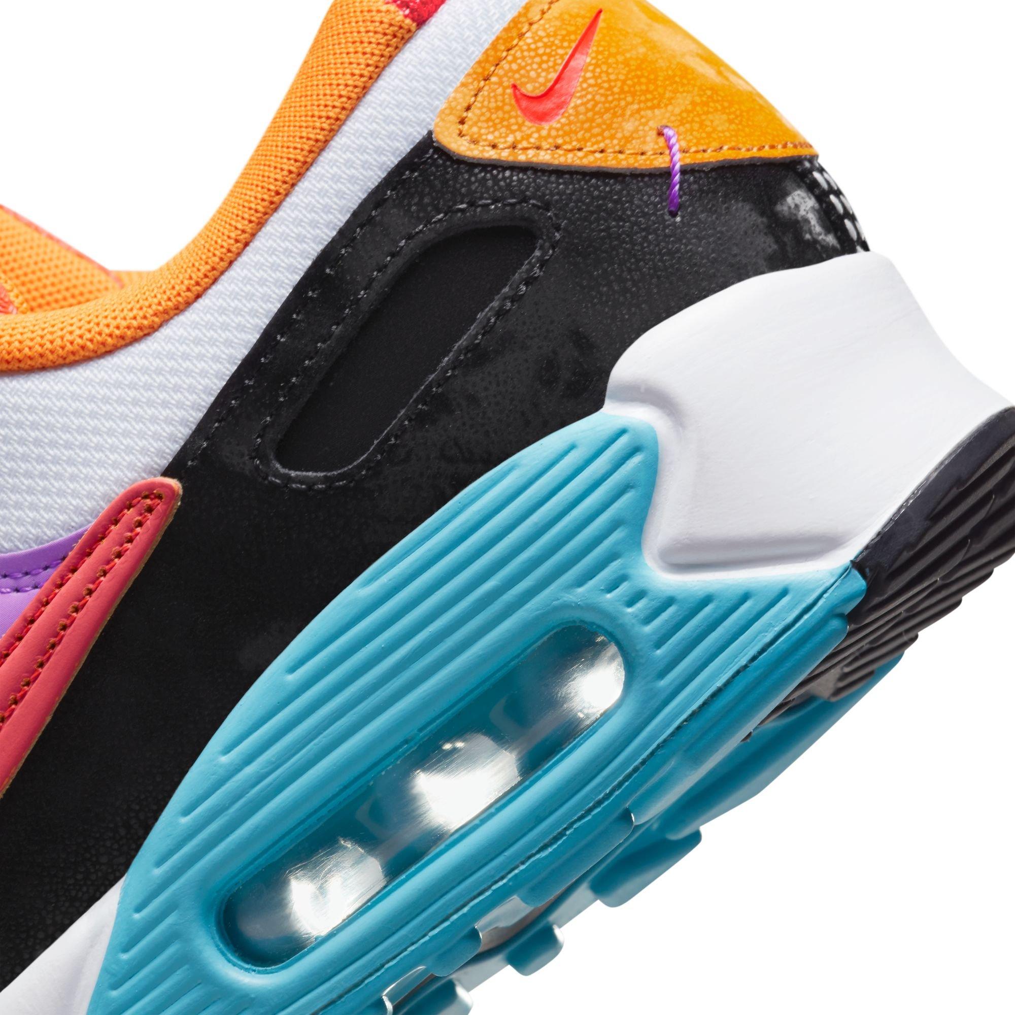 Nike Women's Air Max 90 Futura - White | Bright Crimson | Fuchsia Dream / 7.5