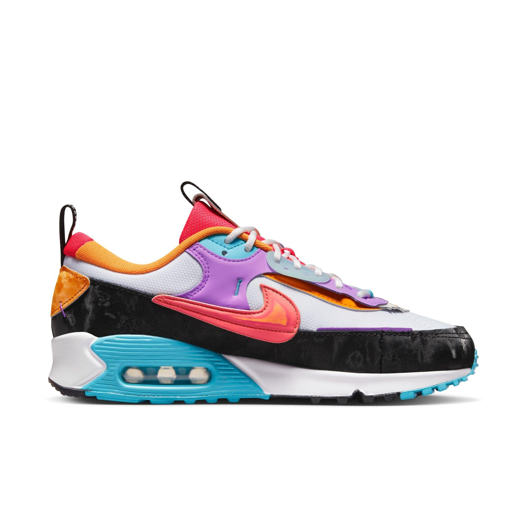 Nike Women's Air Max 90 Futura - White | Bright Crimson | Fuchsia Dream / 7.5