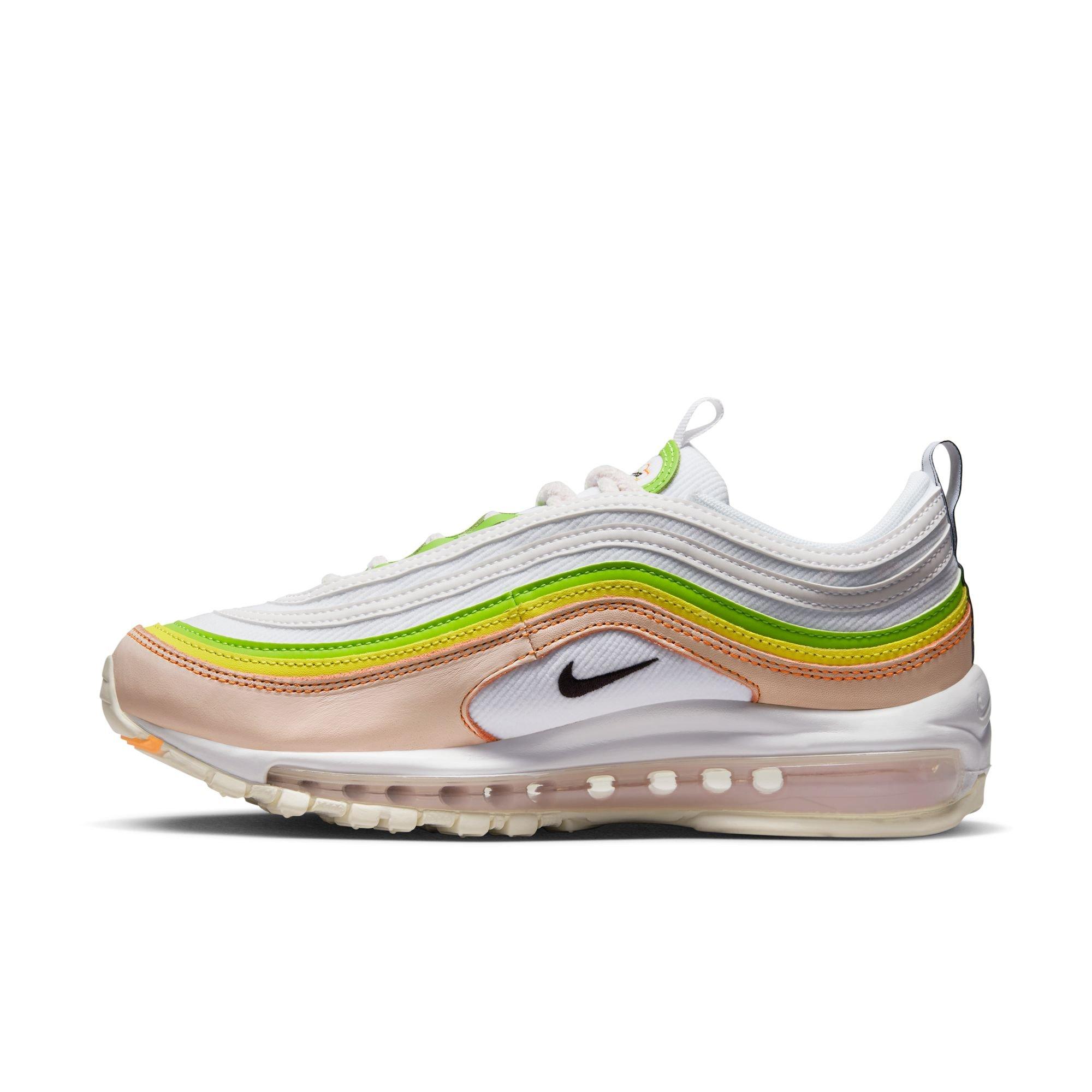 Nike Air Max 97 "White/Pearl Pink/Action Green" Women's Shoe - BLACK/PINK/WHITE Thumbnail View 3