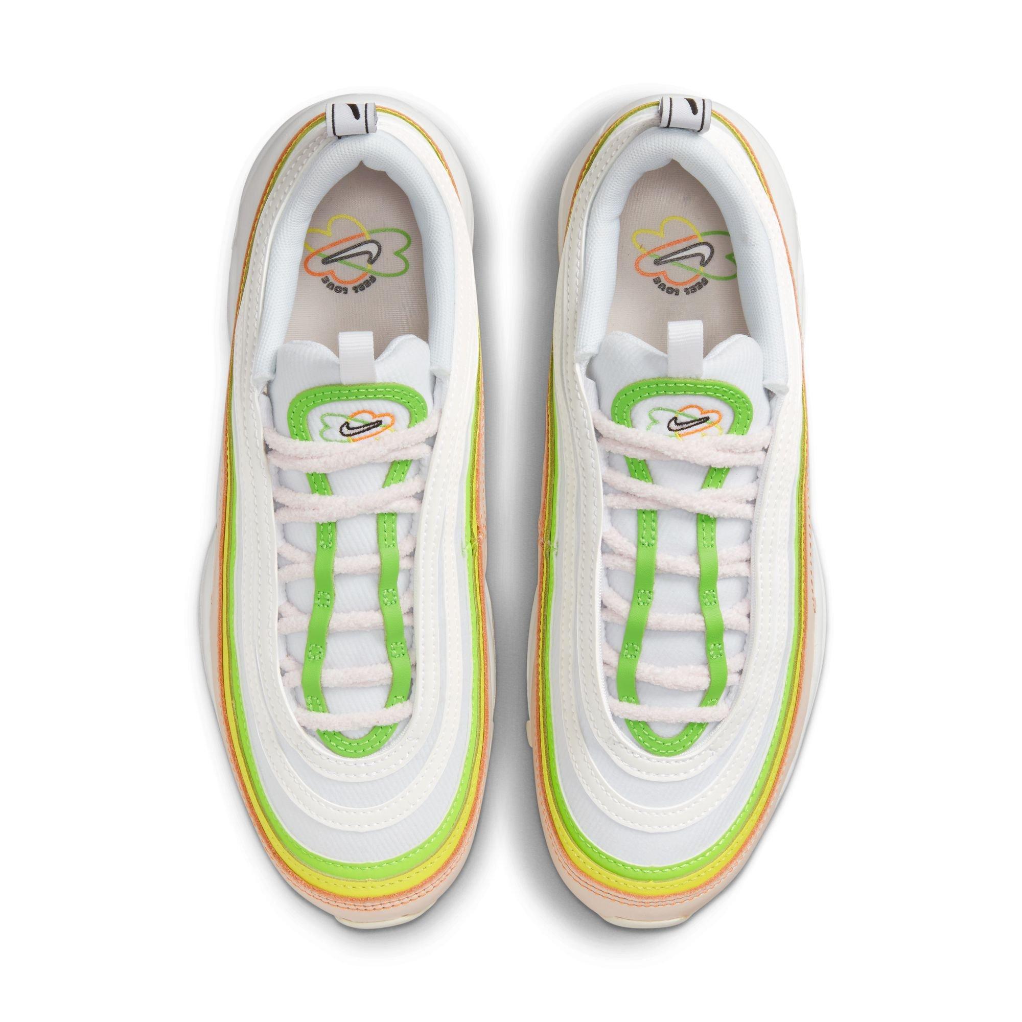 Nike Air Max 97 "White/Pearl Pink/Action Green" Women's Shoe - BLACK/PINK/WHITE Thumbnail View 5