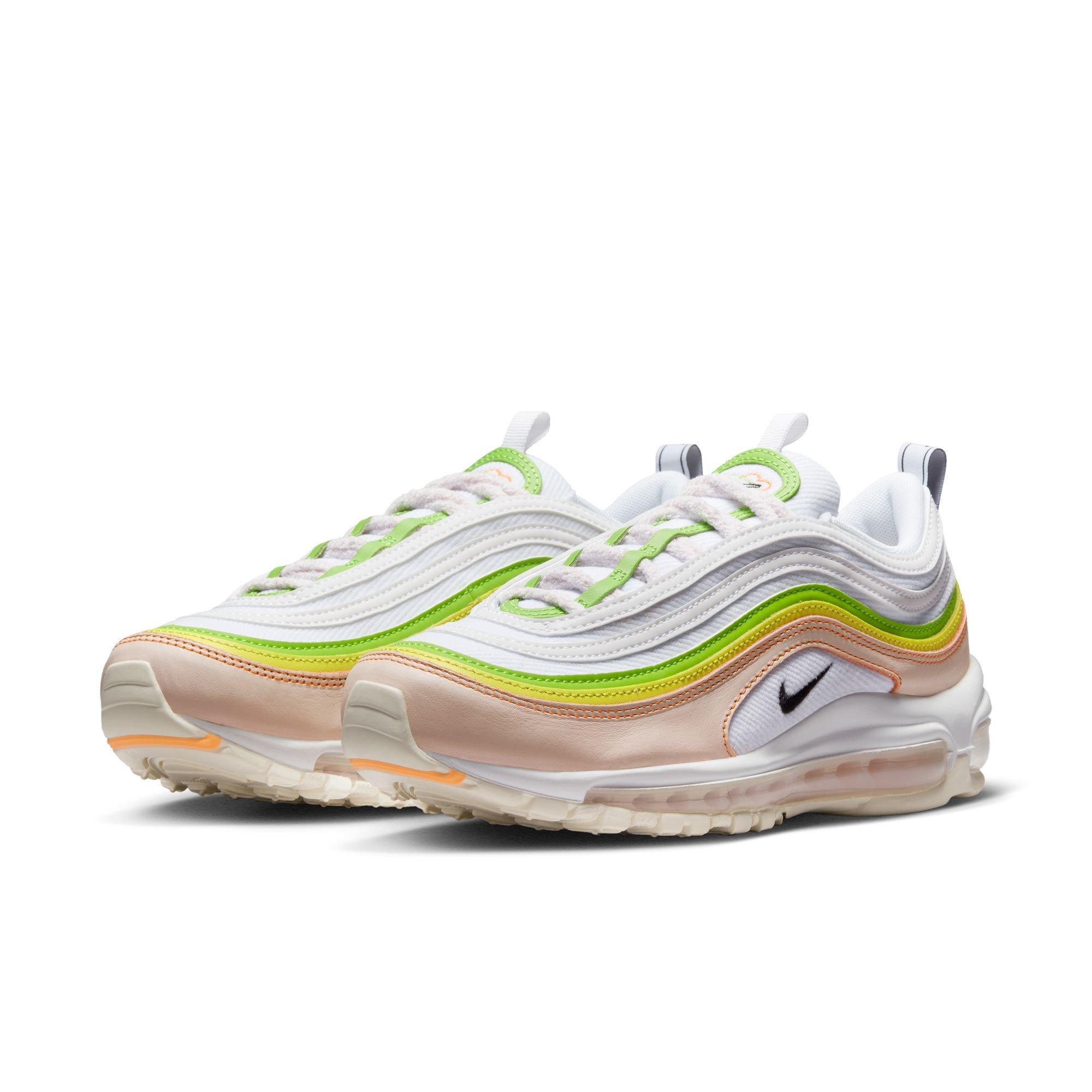 Nike Air Max 97 "White/Pearl Pink/Action Green" Women's Shoe - BLACK/PINK/WHITE Thumbnail View 6