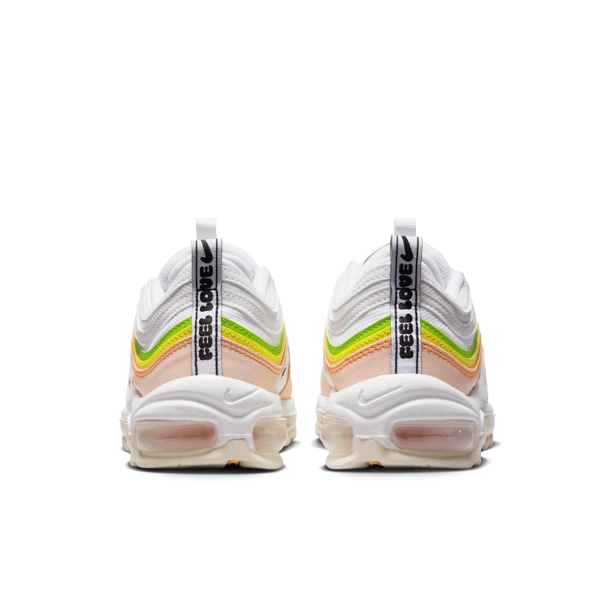 Nike Air Max 97 "White/Pearl Pink/Action Green" Women's Shoe - BLACK/PINK/WHITE Thumbnail View 7